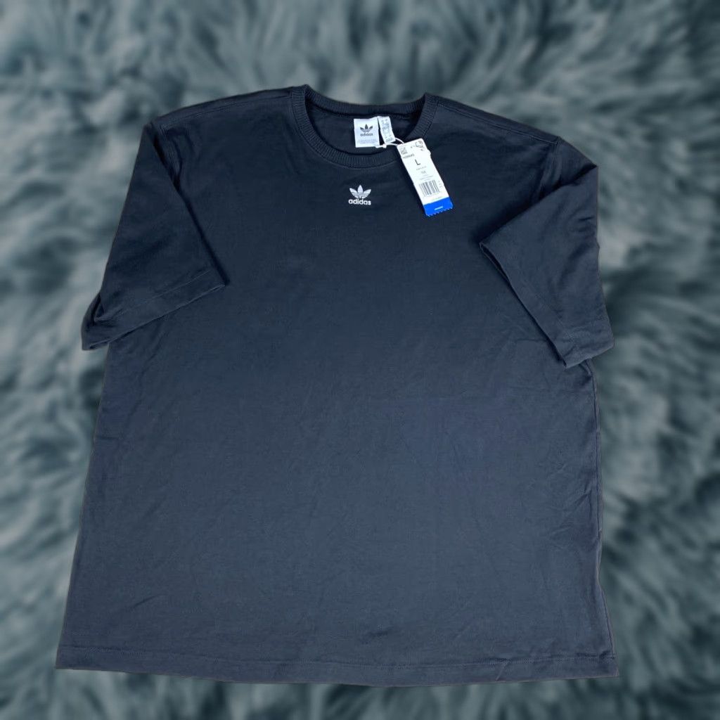 Adidas Adidas Originals Trefoil Womens Black Crewneck T Shirt Tee Black Sz L New w Tags Size L / US 10 / IT 46 - 1 Thumbnail