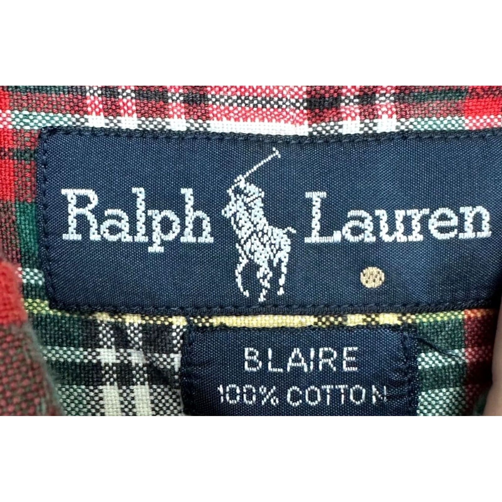 Ralph Lauren Ralph Lauren Shirt Adult Large Blaire Red Plaid Button-Down Cotton Mens Size US L / EU 52-54 / 3 - 5 Thumbnail