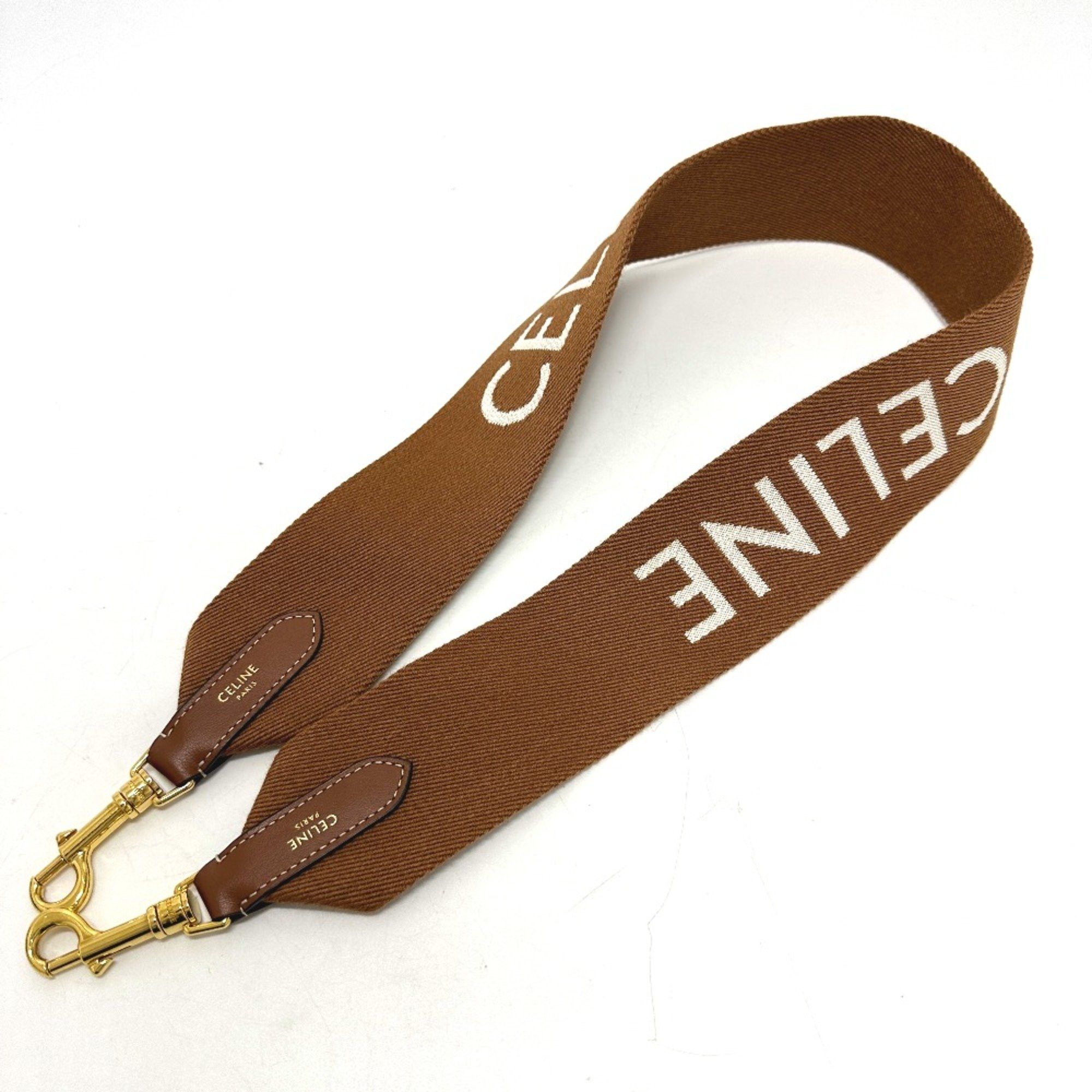 Celine CELINE Bag Shoulder strap Brown White Size ONE SIZE - 1 Thumbnail