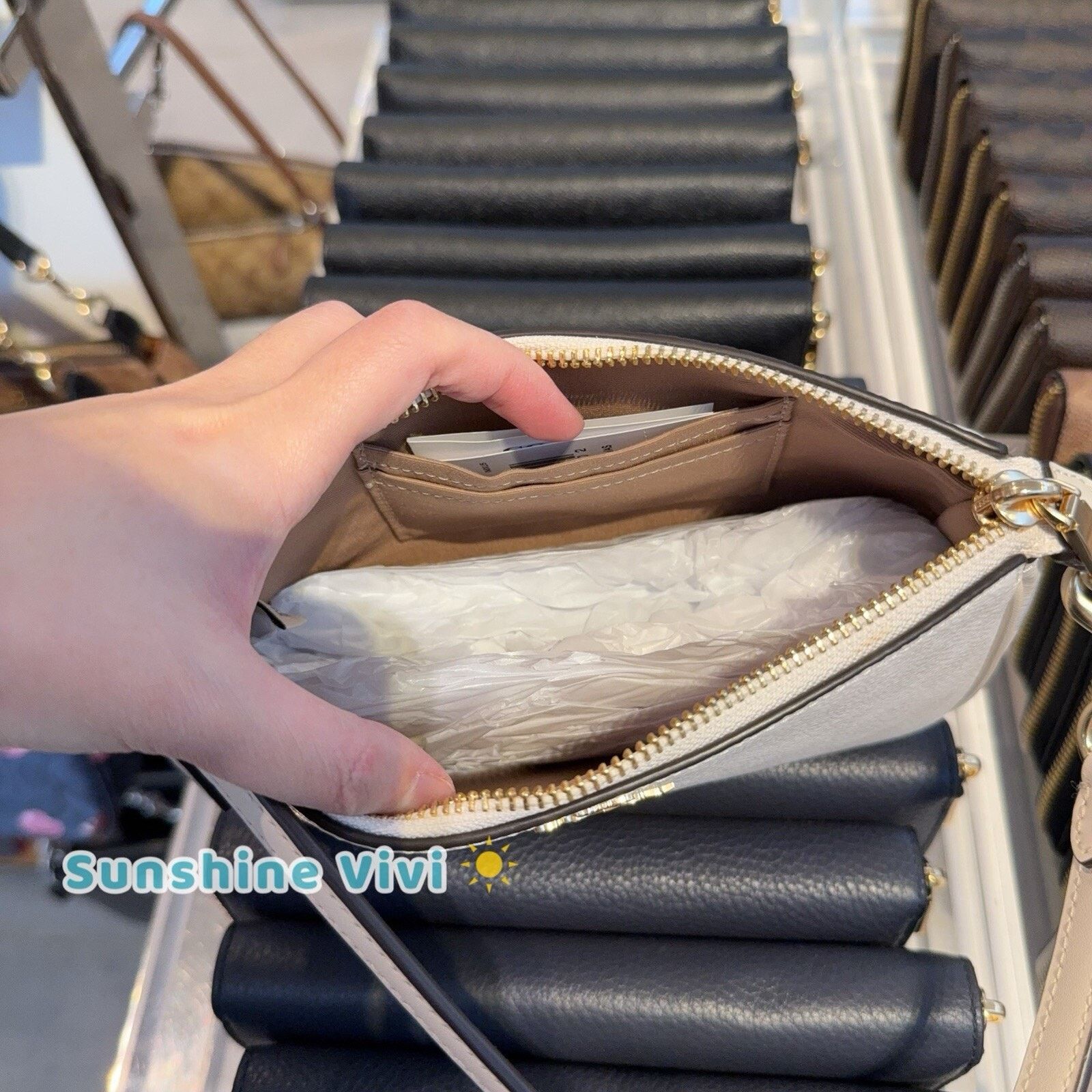 Coach NWT Coach Nolita 19 Signature Canvas CW426 /Gold/White/Chalk Size ONE SIZE - 3 Thumbnail