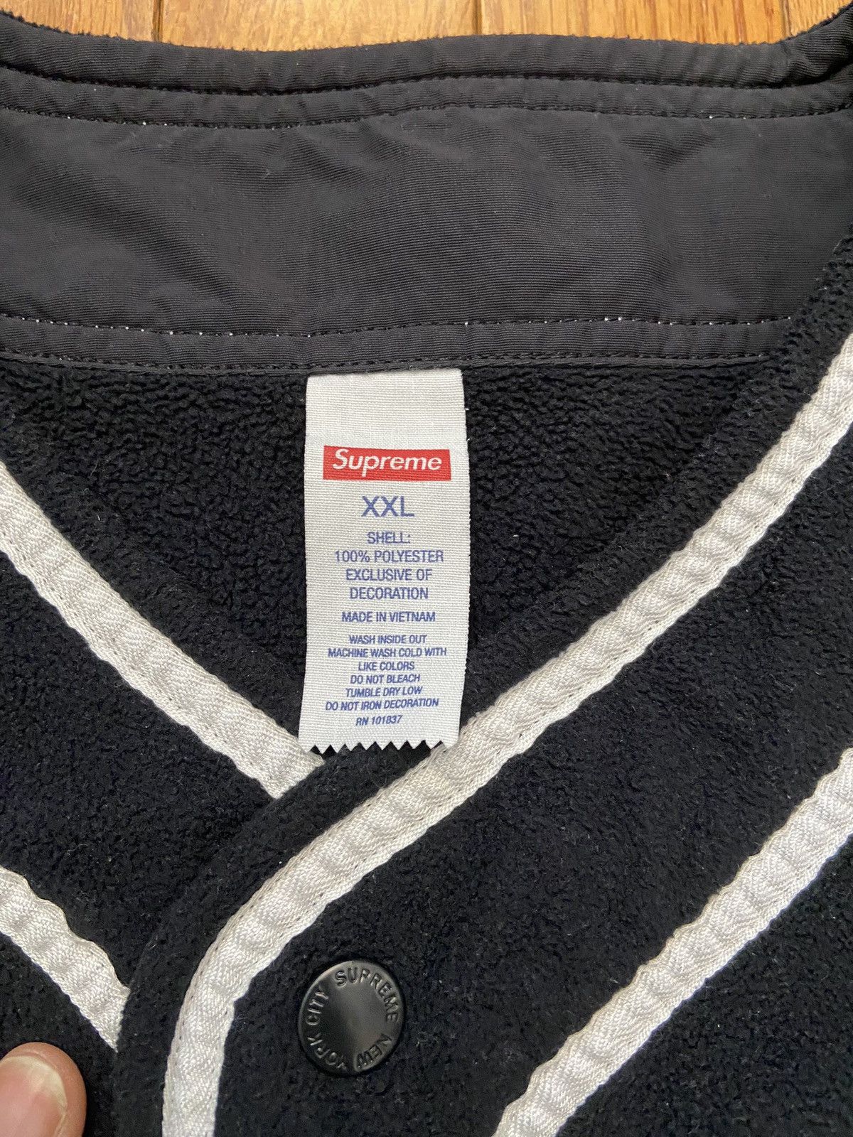Supreme Supreme Polartec Baseball Jersey Size US XXL / EU 58 / 5 - 2 Thumbnail