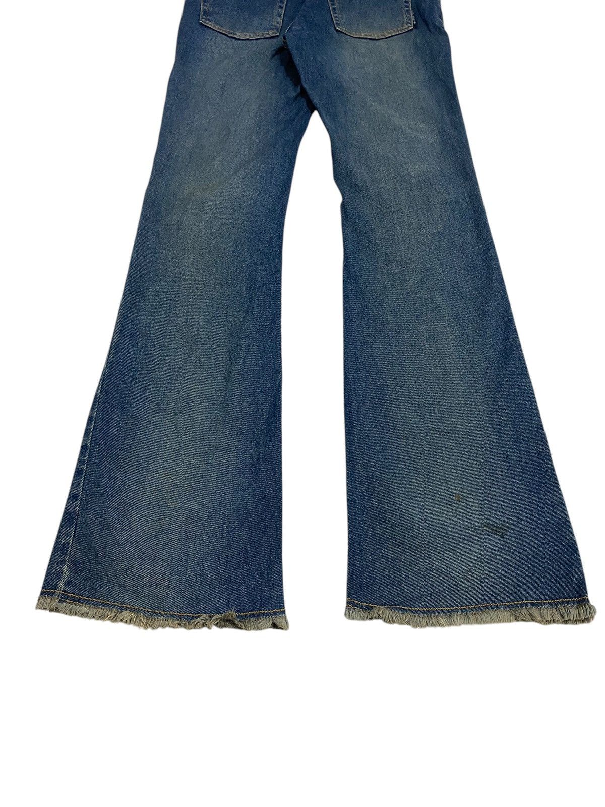 Tornado Mart Vintage Flare Billy Blues Lace Up Denim with Frayed Hem Size US 31 - 10 Thumbnail