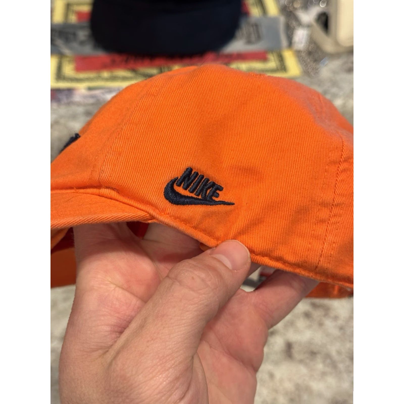 Nike VINTAGE Nike Team Sports Detroit Tigers Pennant Cooperstown Strapback Hat MLB Men One Size Orange Adjustable Cotton Baseball Cap Size ONE SIZE - 4 Thumbnail