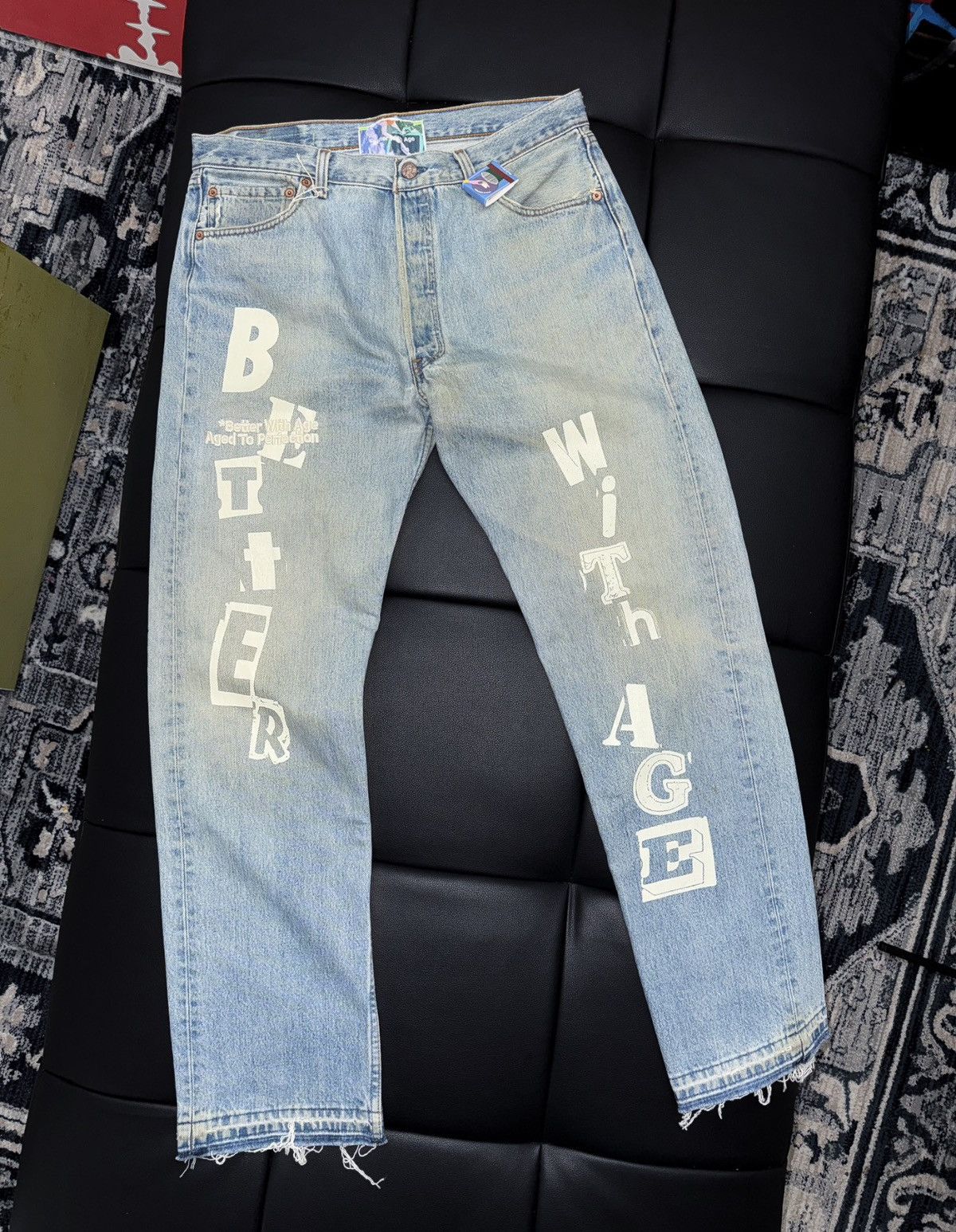 Better With Age Better with age logo jeans Size US 36 / EU 52 - 1 Thumbnail