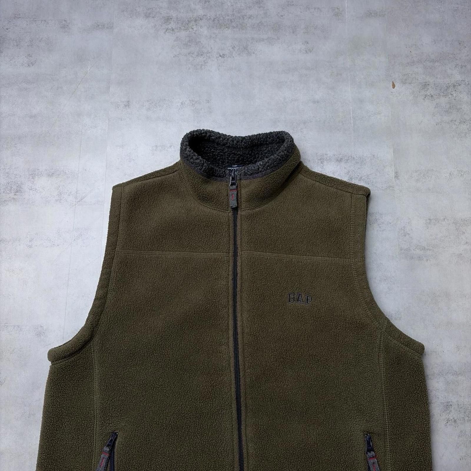 Gap Y2K Brown Gap Grunge Fleece Vest Size US XS / EU 42 / 0 - 4 Thumbnail