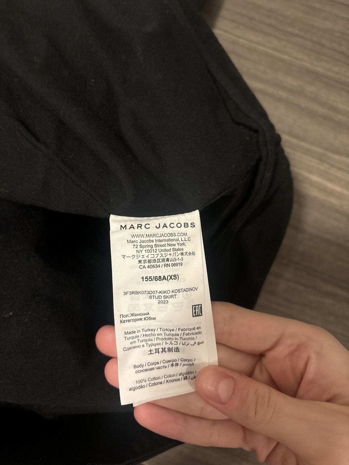 Heaven by Marc Jacobs × Kiko Kostadinov Heaven Marc Jacobs X Kiko Kostadinov Black Embellished Skirt Size 25" / US 0 / IT 36 - 5 Thumbnail