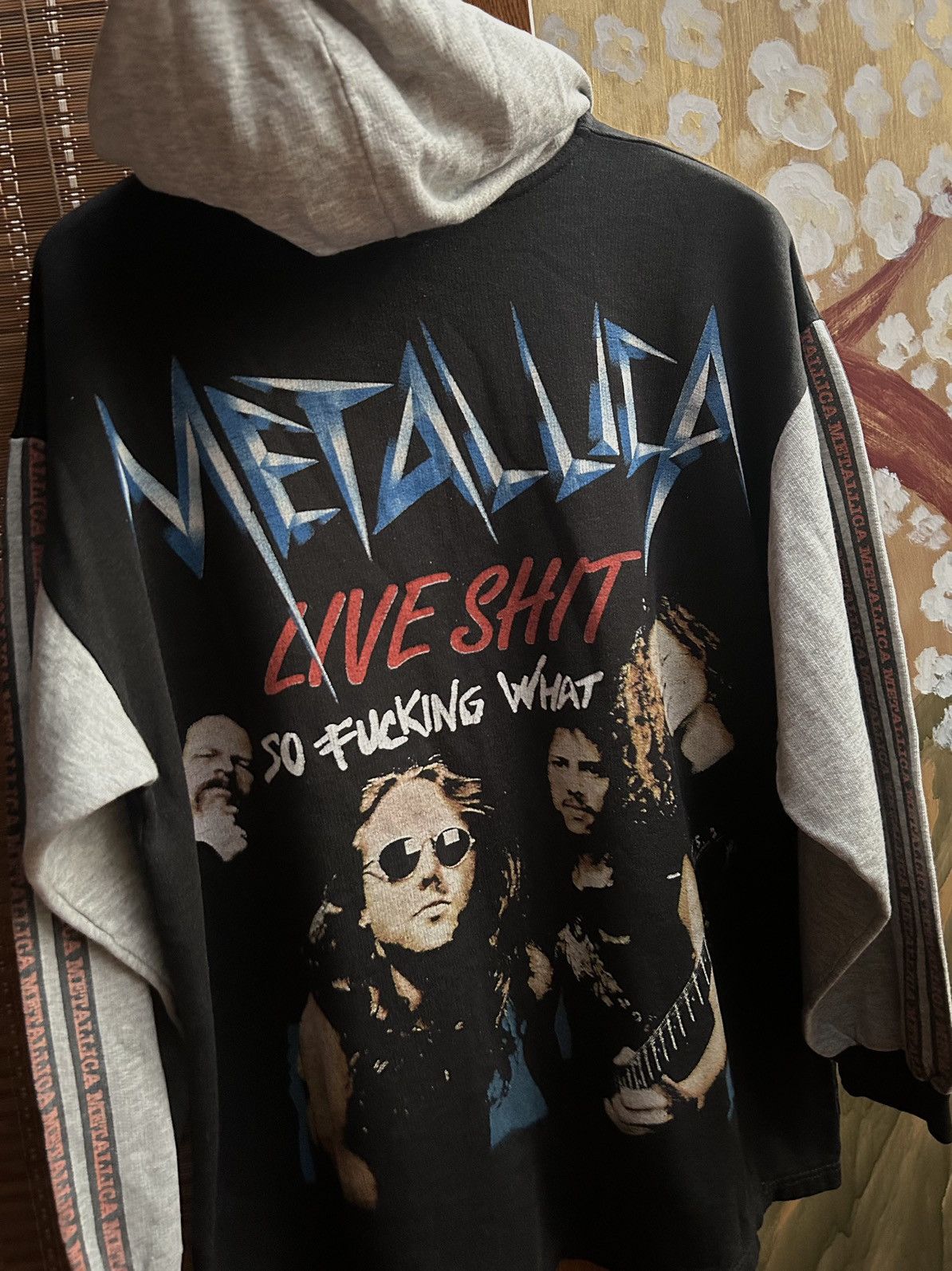 Band Tees × Metallica × Vintage Vintage 1995 Metallica “Live Sh*t” AOP Hoodie Empyre Size US M / EU 48-50 / 2 - 6 Thumbnail