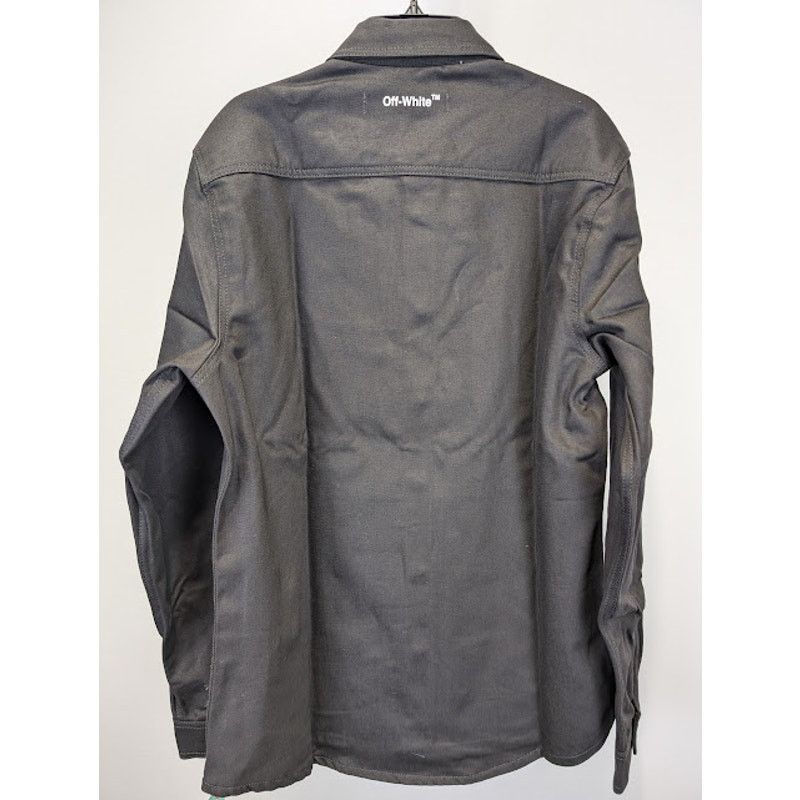 Off-White o1rshd1 Single Arrow Denim Shirt in Black/White Size US XXL / EU 58 / 5 - 9 Thumbnail