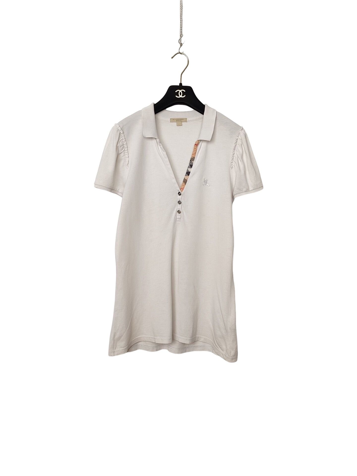 Burberry Burberry Embroidered Knight Polo Shirt Size L Size L / US 10 / IT 46 - 1 Thumbnail