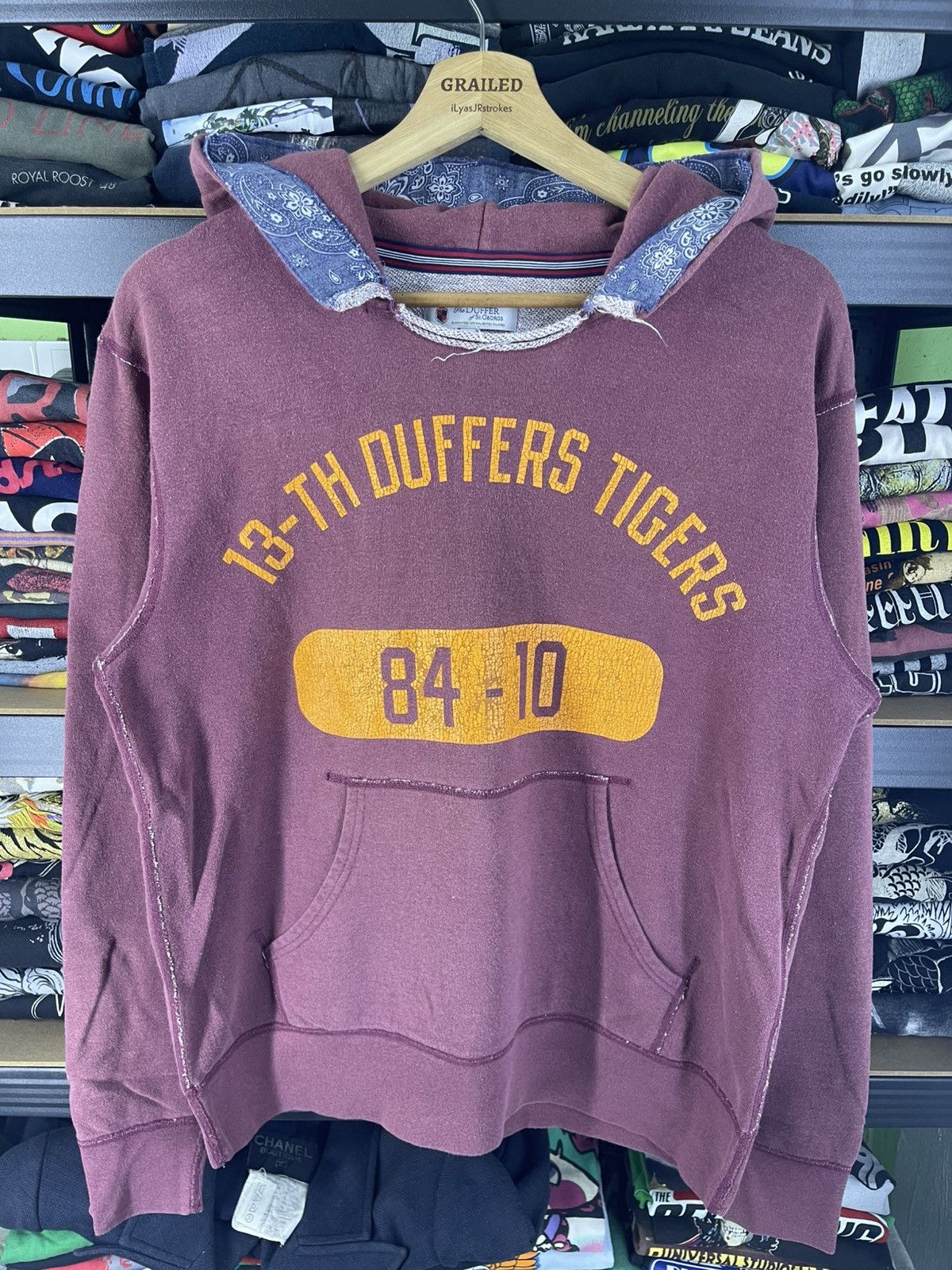 The Duffer of St.George Vintage The Duffer of St. Geogre Tigers 84-10 Hoodie Size US L / EU 52-54 / 3 - 7 Thumbnail