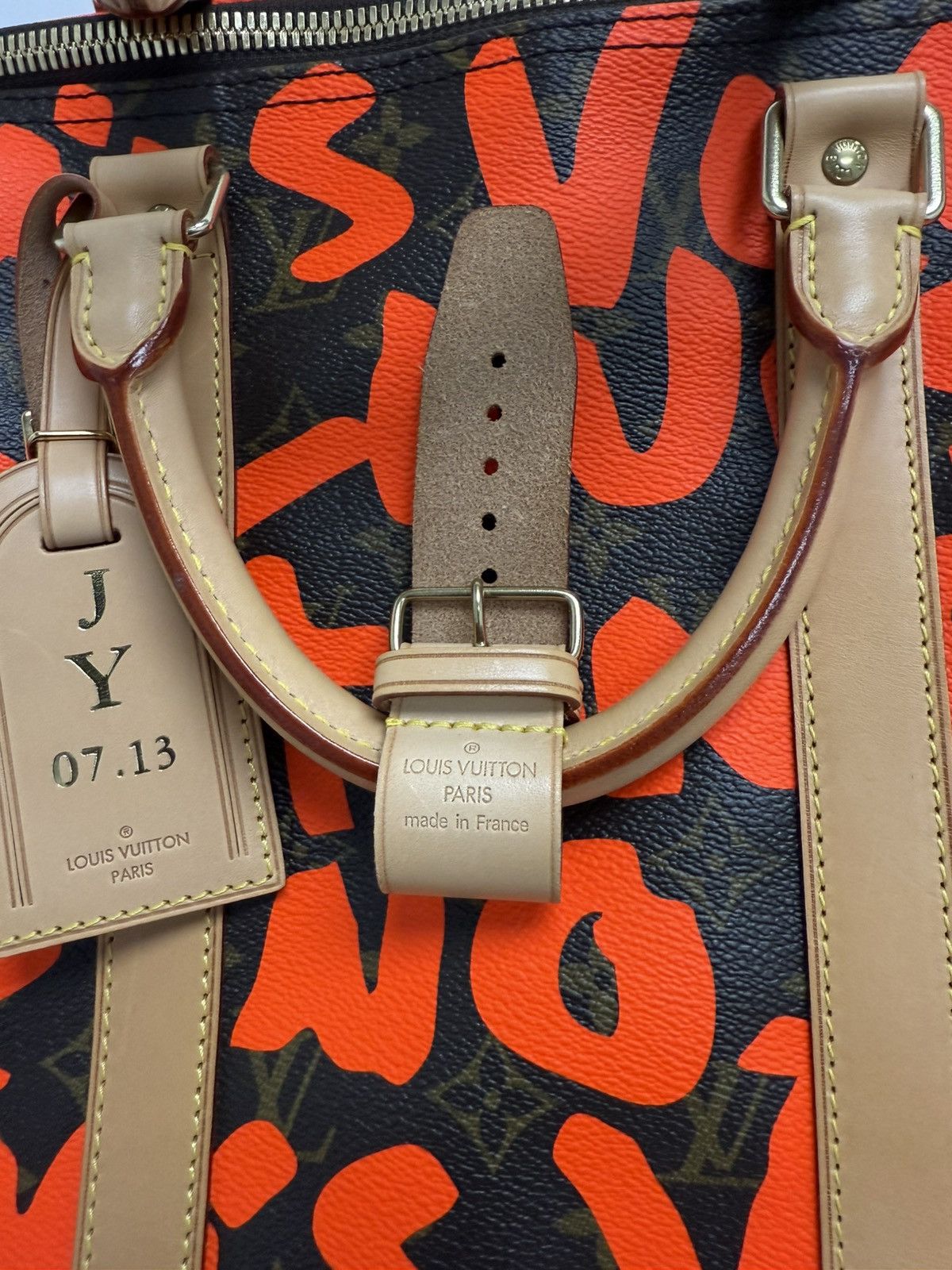 Louis Vuitton × Stephen Sprouse Louis Vuitton Stephen Sprouse Orange Graffiti Keepall 50 Size ONE SIZE - 4 Thumbnail
