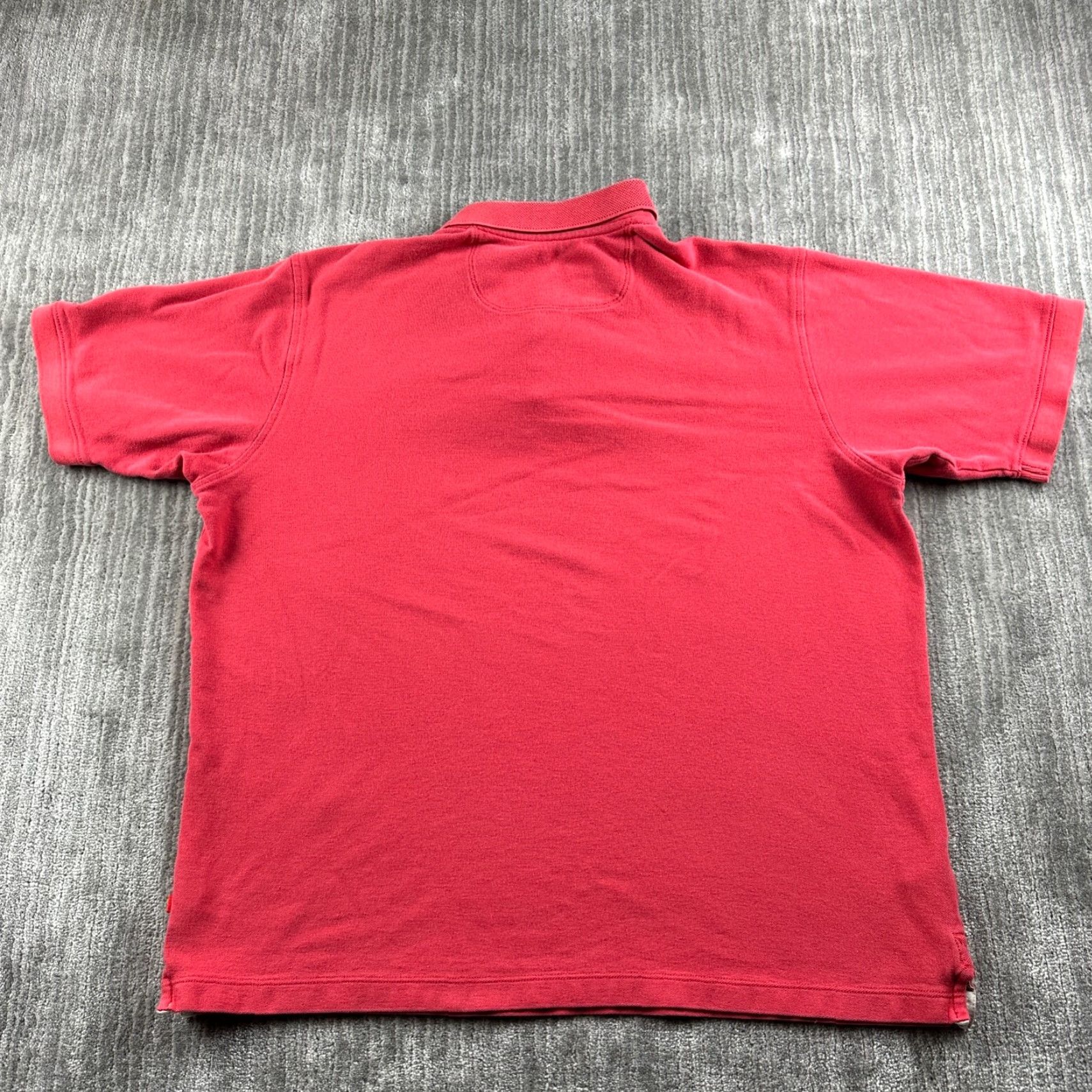 Tommy Bahama Tommy Bahama Polo Shirt Adult Large Red Cotton Mens Short Sleeve Polo Collared Button Casual Beach Aloha Hawaii Marlin Logo Size US L / EU 52-54 / 3 - 2 Thumbnail
