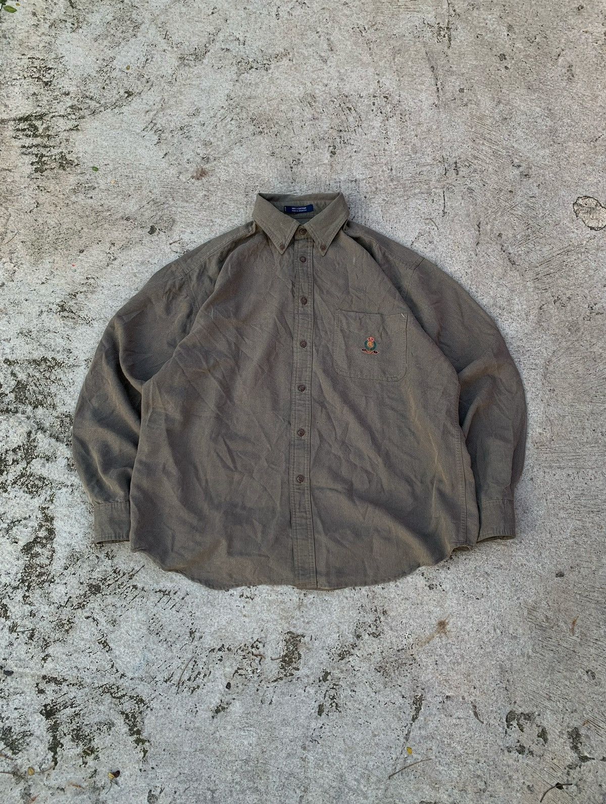 Chaps Ralph Lauren Vintage 90s 90s Chaps Lauren Button Up Logo Pocket Shirt Size US XL / EU 56 / 4 - 1 Thumbnail