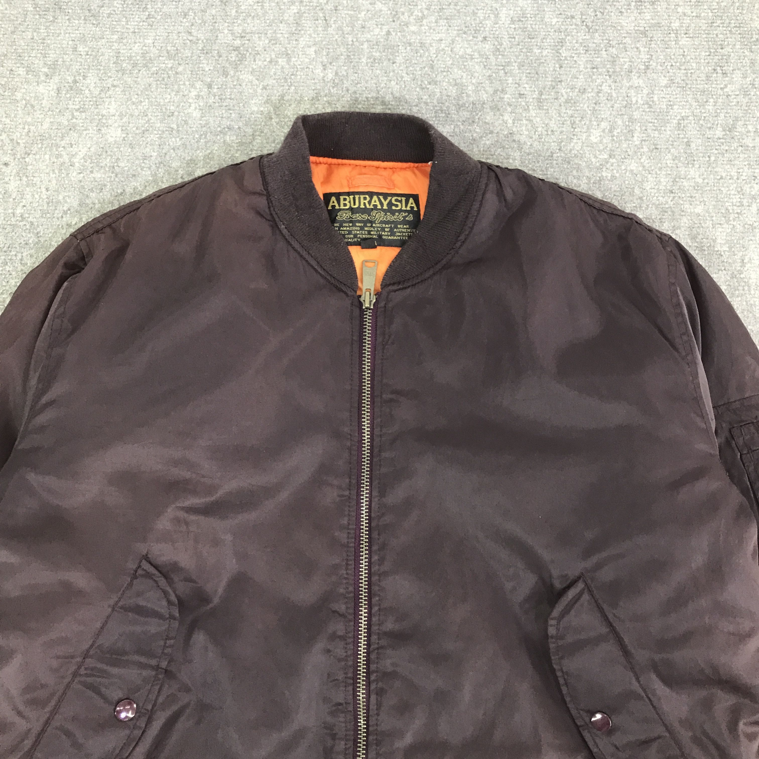 Japanese Brand ABURAYSIA DESIGN MA-1 BOMBERS JACKET K128B8 Size US L / EU 52-54 / 3 - 2 Thumbnail