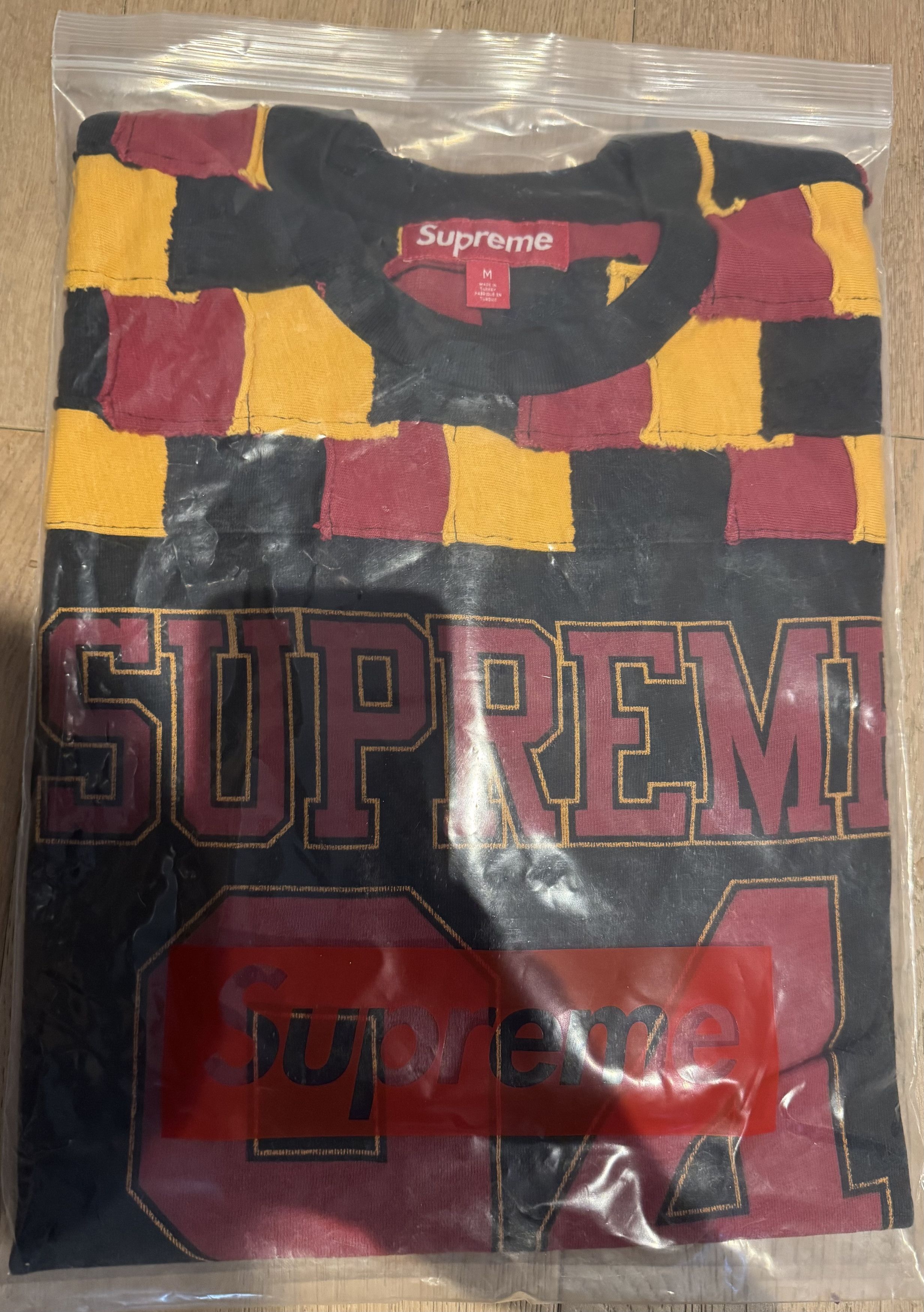 Supreme Patchwork Yoke Football Top