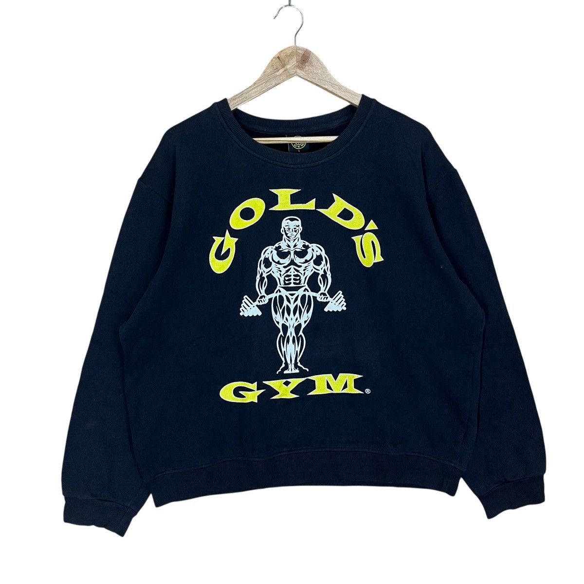 Japanese Brand Vintage Gold Gym Crewneck Sweatshirt Size US M / EU 48-50 / 2 - 1 Thumbnail