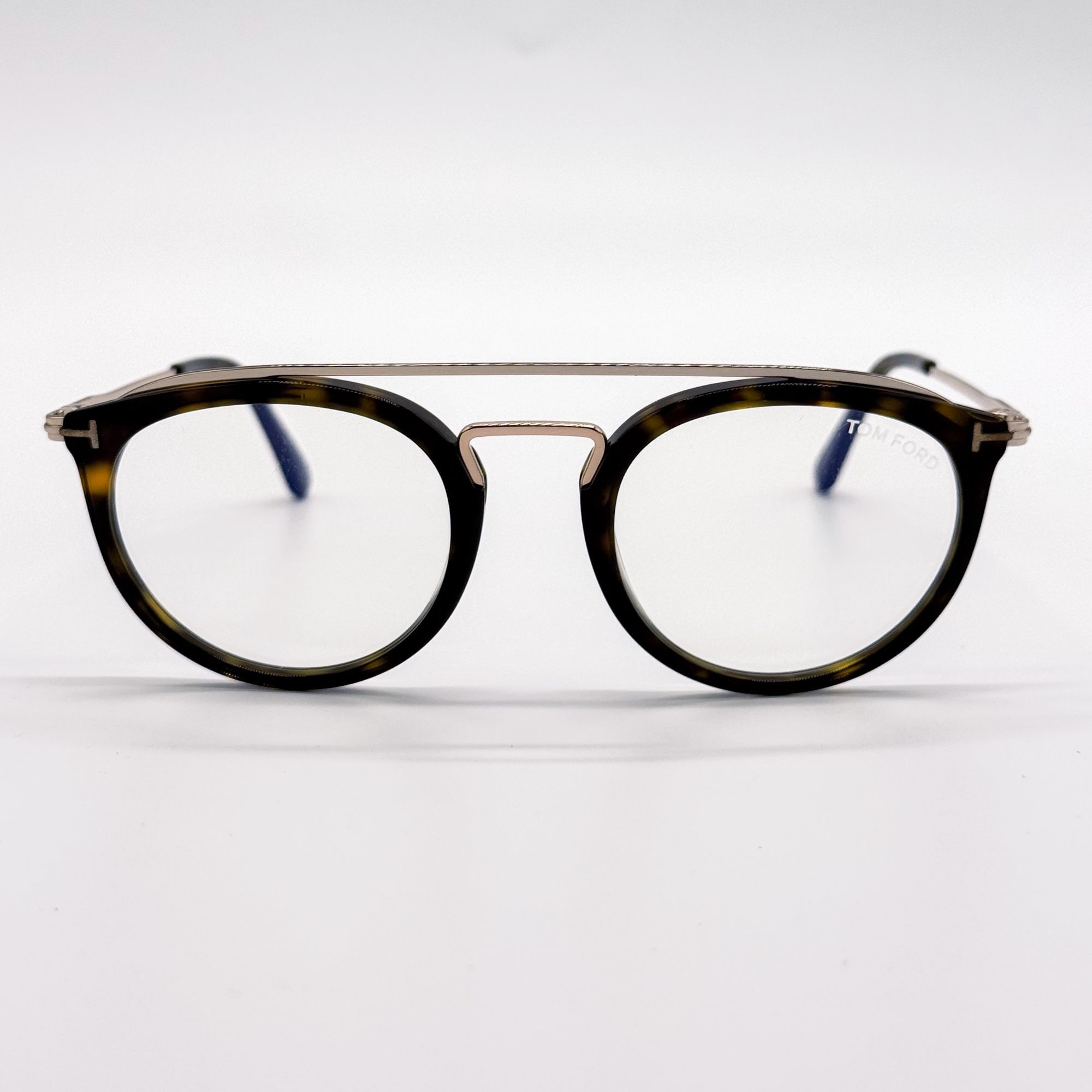 Tom Ford NEW TOM FORD EYEGLASSES TF5516 052 ROUND HAVANA WOMEN FT5516 Size ONE SIZE - 3 Thumbnail
