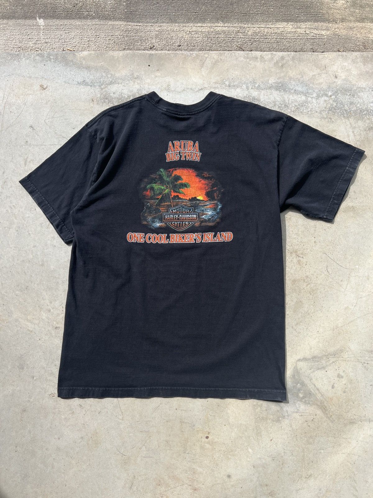 Harley Davidson Vintage Y2K Harley Davidson Tee Shirt Size US XL / EU 56 / 4 - 4 Thumbnail