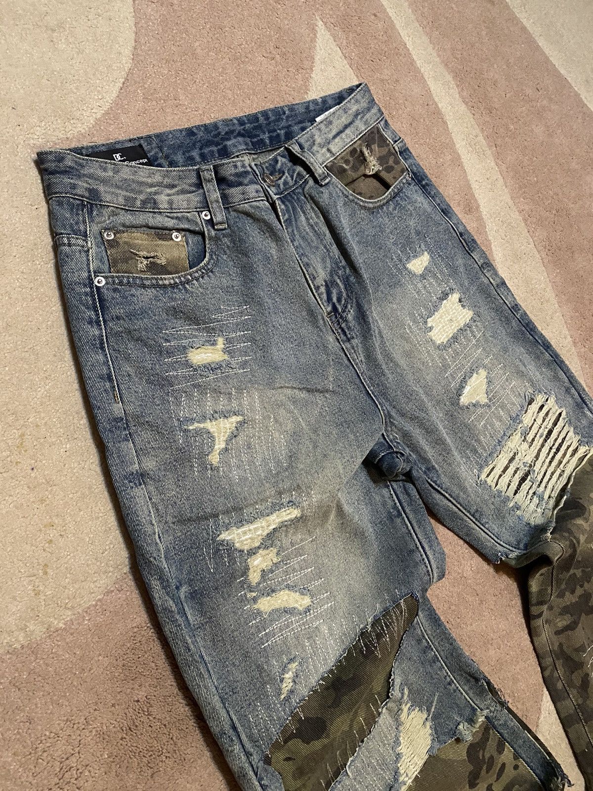 If Six Was Nine If six was nine Japanese Jeans camouflage Distressed Denim Size US 34 / EU 50 - 6 Thumbnail