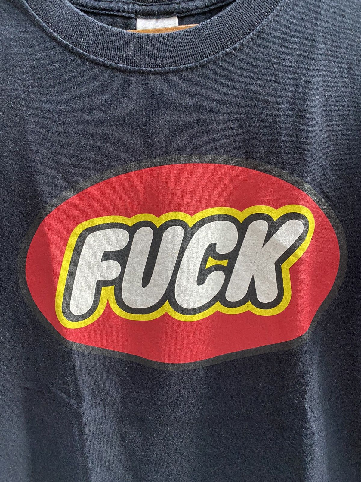 Vintage FUCK TSHIRT Size US L / EU 52-54 / 3 - 2 Thumbnail