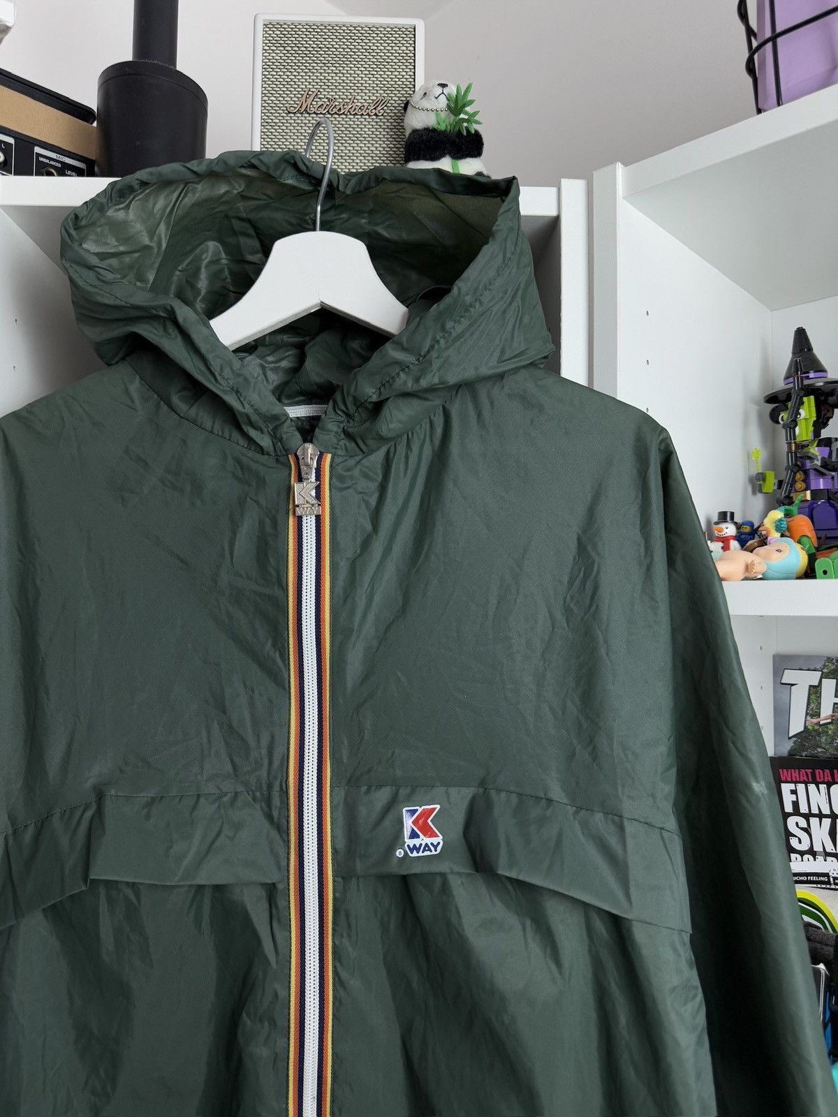 Designer × K-Way K-way dark green lightweight windbreaker raincoat gorpcore Size US XXL / EU 58 / 5 - 3 Thumbnail