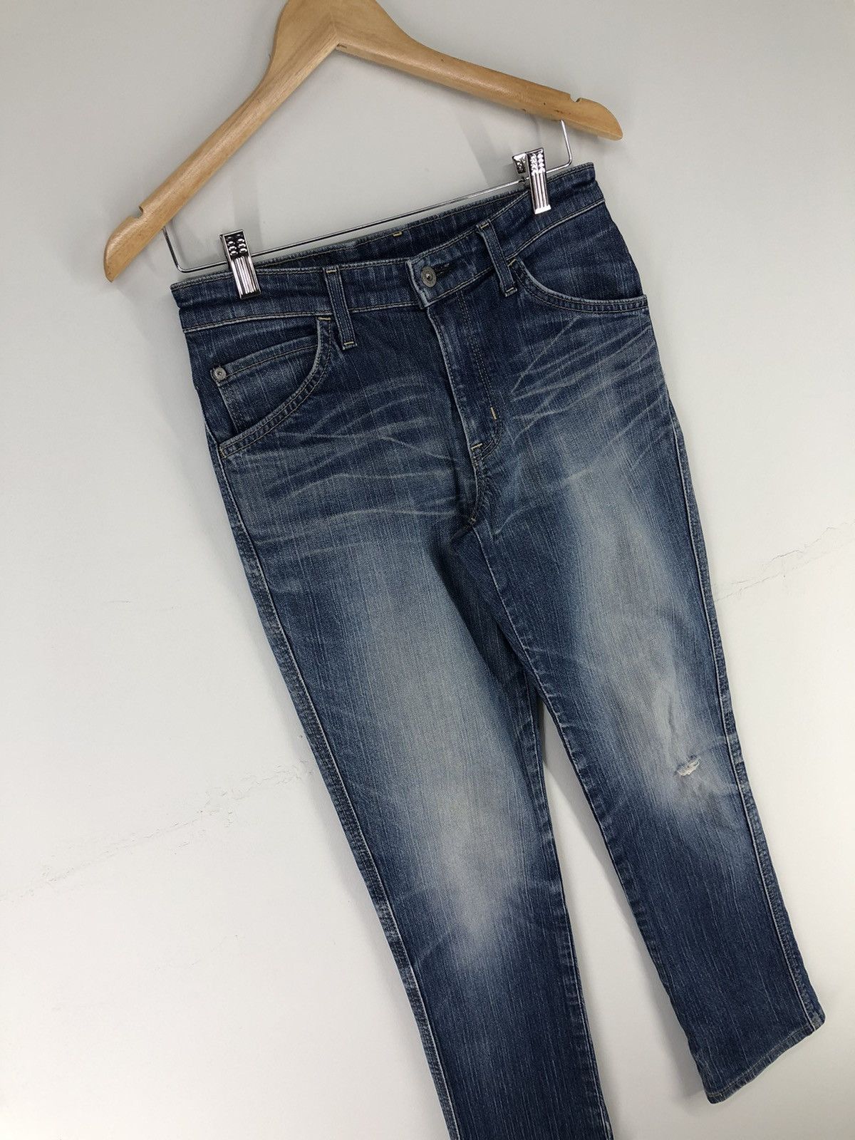 Edwin × Vintage Vintage Edwin Distressed Faded Blue Jeans Size US 28 / EU 44 - 3 Thumbnail