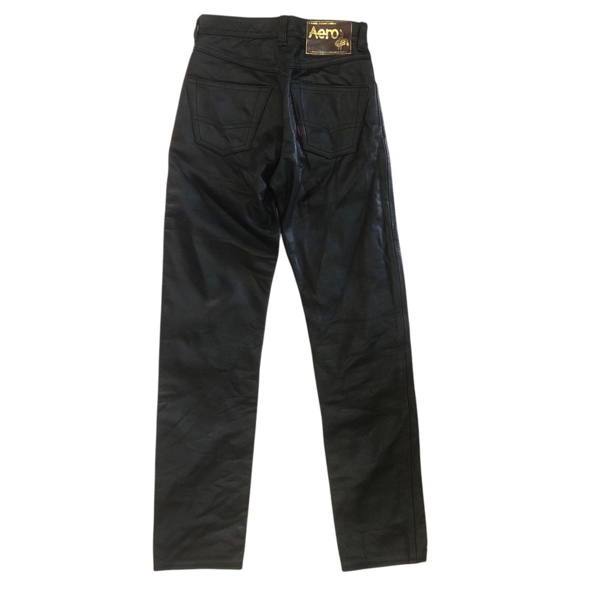Aero Leathers × Cowboy Equipment × Leather Aero Steerhide Leather Pants Size US 27 - 5 Thumbnail