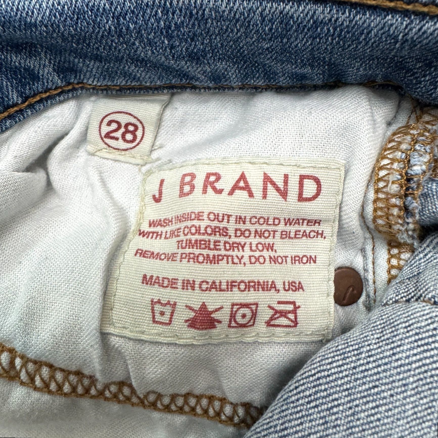 J Brand J Brand Jeans Skinny Leg Coastal Denim Jeans Blue Mid Rise 28 Women's 29 Inseam 26 Waist Stretch City Streetwear Modern Size 28" / US 6 / IT 42 - 7 Thumbnail