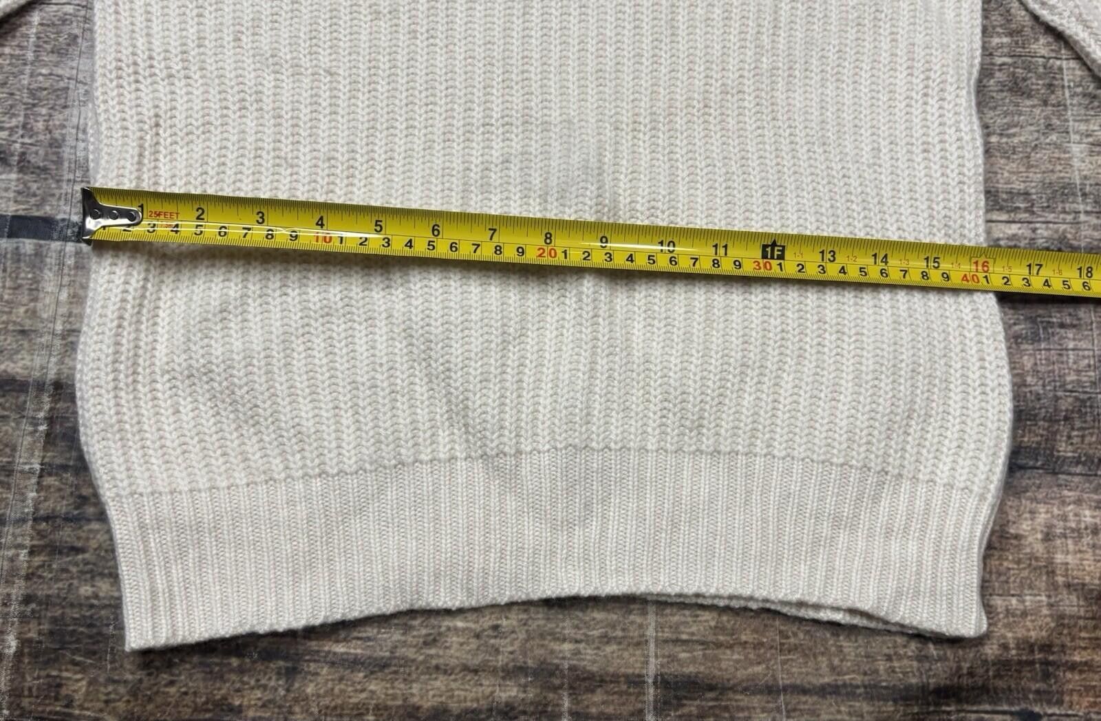 The Unbranded Brand Cashmere Sweater Womens XS Ivory Crew Neck Pullover Chunky Size XS / US 0-2 / IT 36-38 - 10 Thumbnail