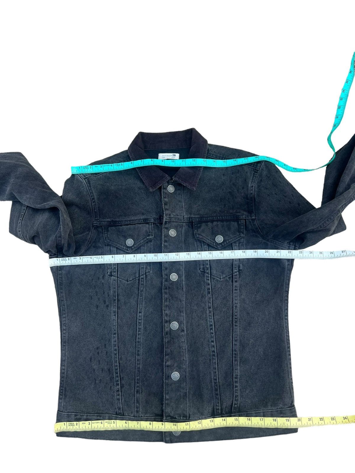 Allsaints AllSaints MJ051M Distressed Baton Denim Jacket Size US L / EU 52-54 / 3 - 4 Thumbnail