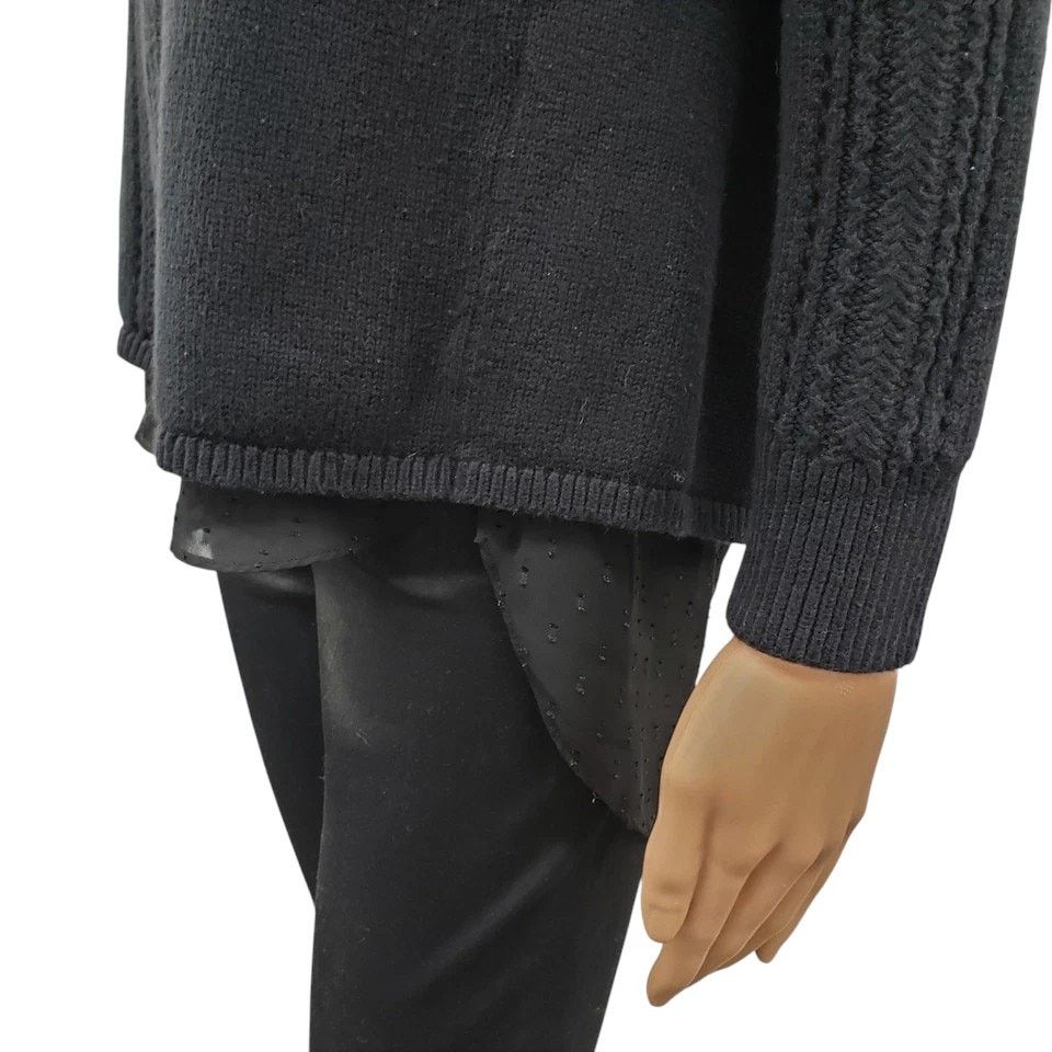 Lucky Brand Lucky Brand Layered Split Back Sweater Top Sheer Underlay S Size S / US 4 / IT 40 - 6 Thumbnail