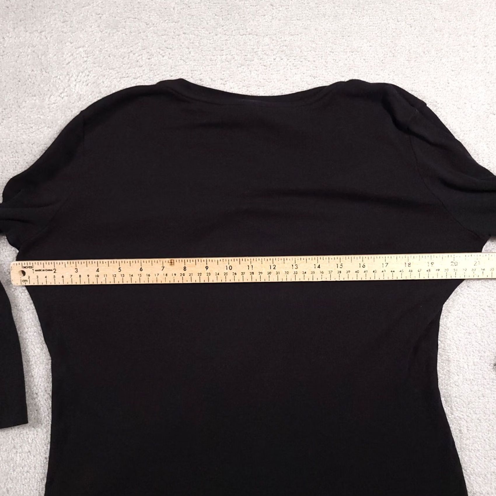 Vintage VINTAGE White Stag Sweater Womens Medium Black Beaded Front Long Sleeve V-Neck Pullover Knit 90s Classic Size M / US 6-8 / IT 42-44 - 5 Thumbnail