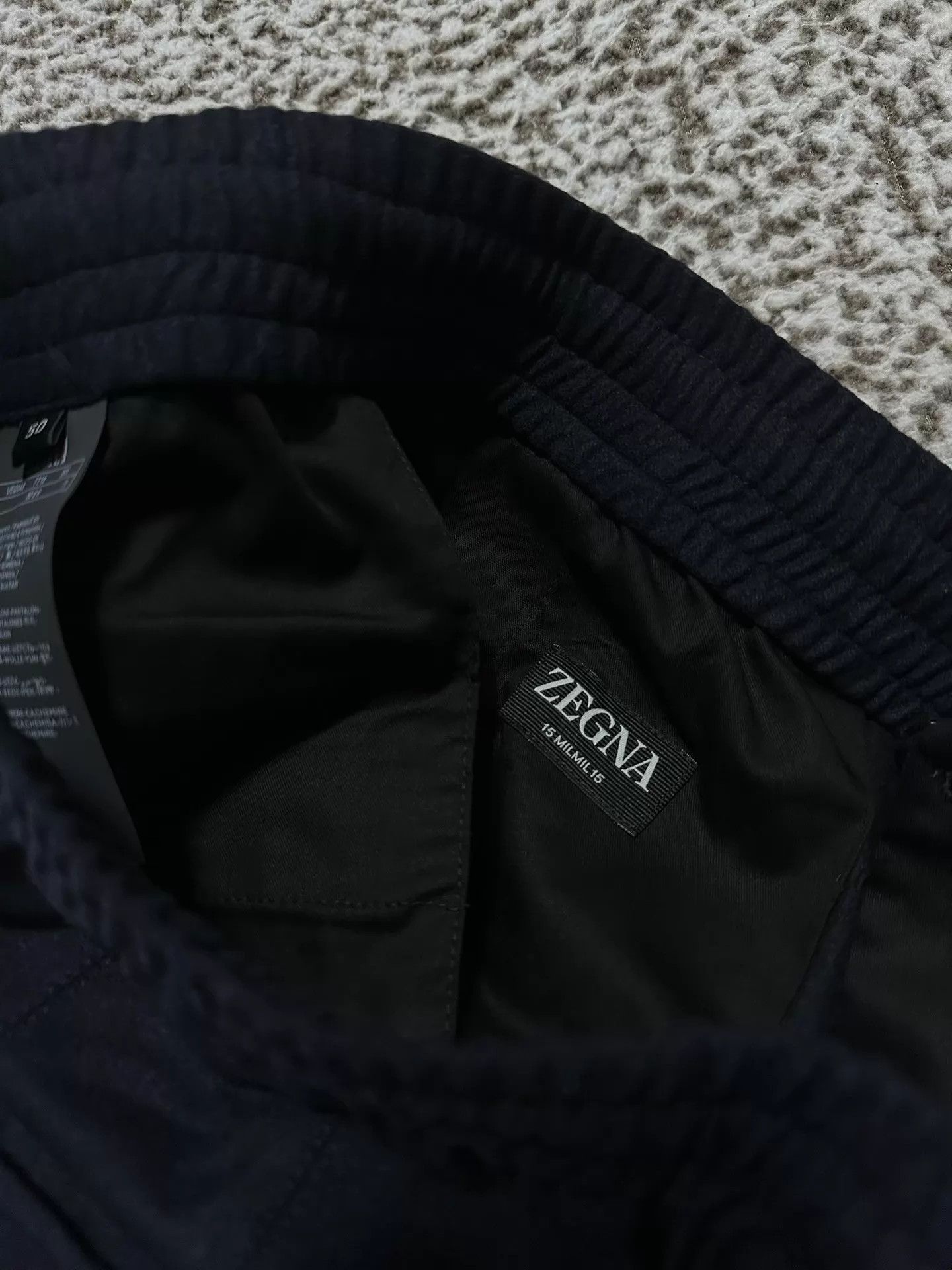 Ermenegildo Zegna Zegna 15mil Wool Cashmere Silk Slim Jogger Pants Size US 34 / EU 50 - 3 Thumbnail