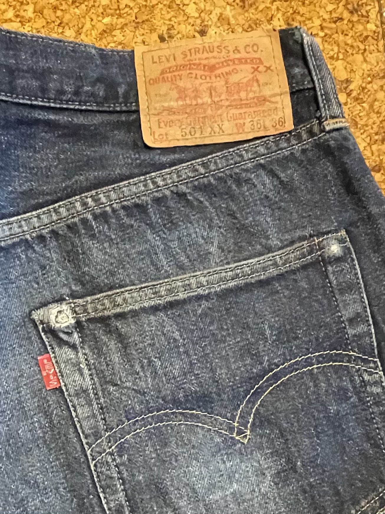 Levi's Levi’s 501XX Valencia 555 Made USA Selvedge 36x36 Size US 35 - 2 Thumbnail