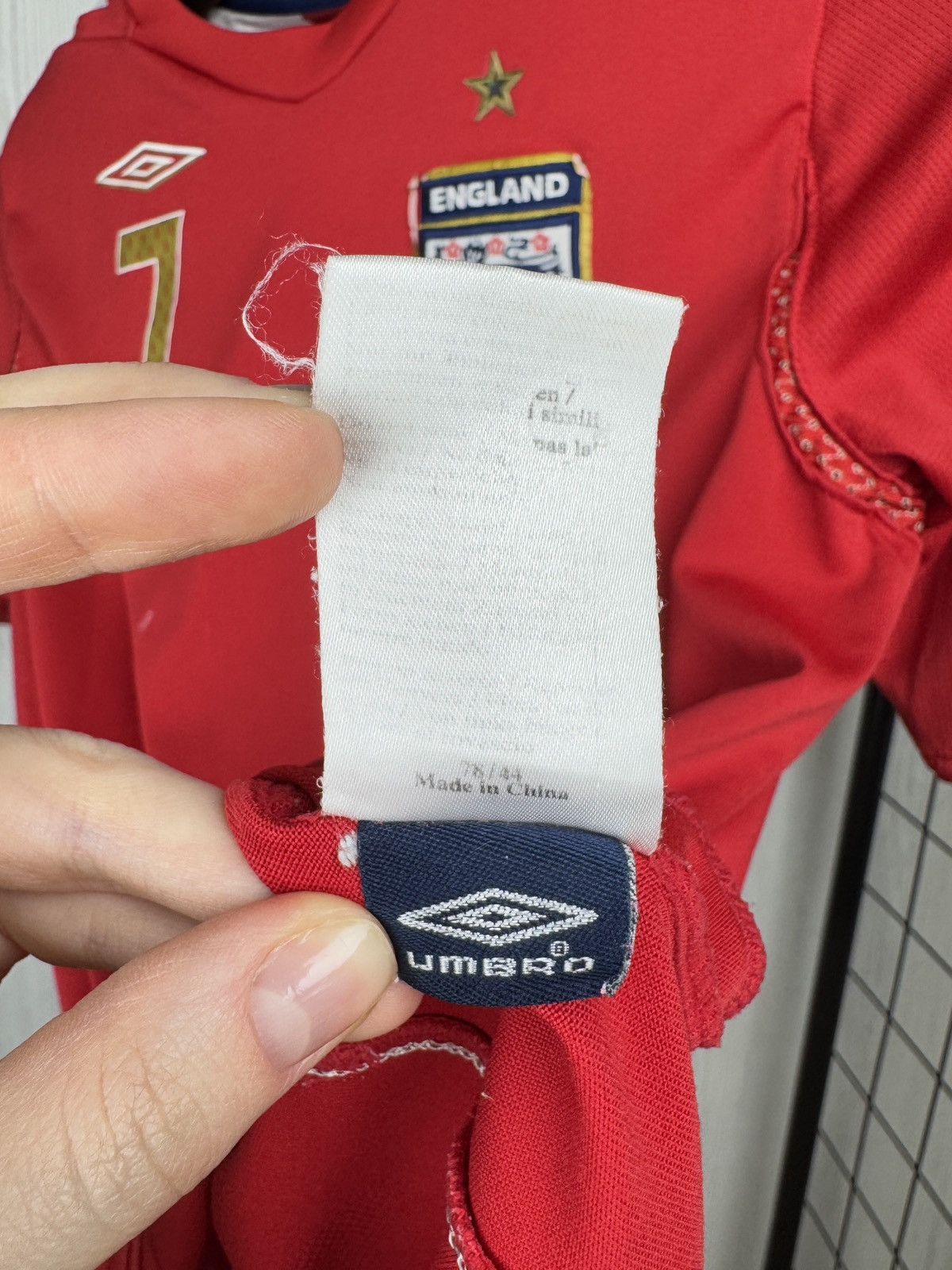 Umbro Umbro England 2006 2008 #7 Beckham away soccer jersey shirt Size US XXS / EU 40 - 14 Thumbnail