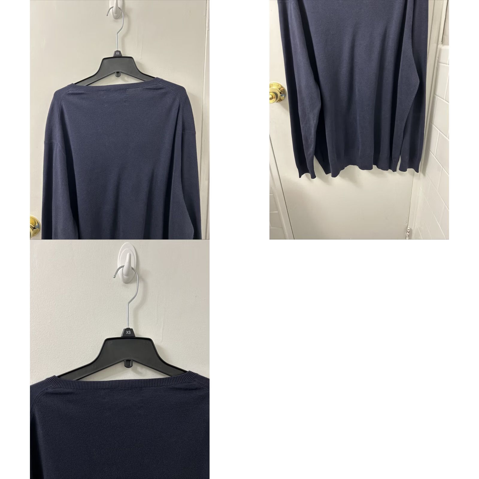 Polo Ralph Lauren Polo Ralph Lauren Sweater Mens 2XL Blue Navy V-Neck Pullover Pima Cotton Pony Size US XXL / EU 58 / 5 - 8 Thumbnail