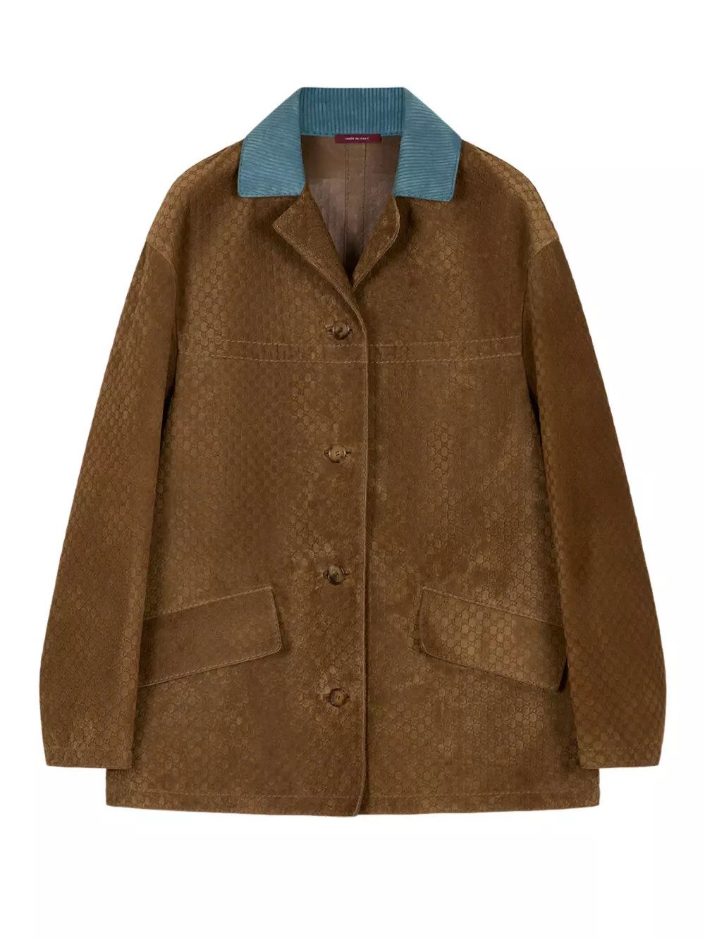 Gucci GUCCI Camel GG Embossed Suede Jacket New And Authentic Size ONE SIZE - 1 Thumbnail