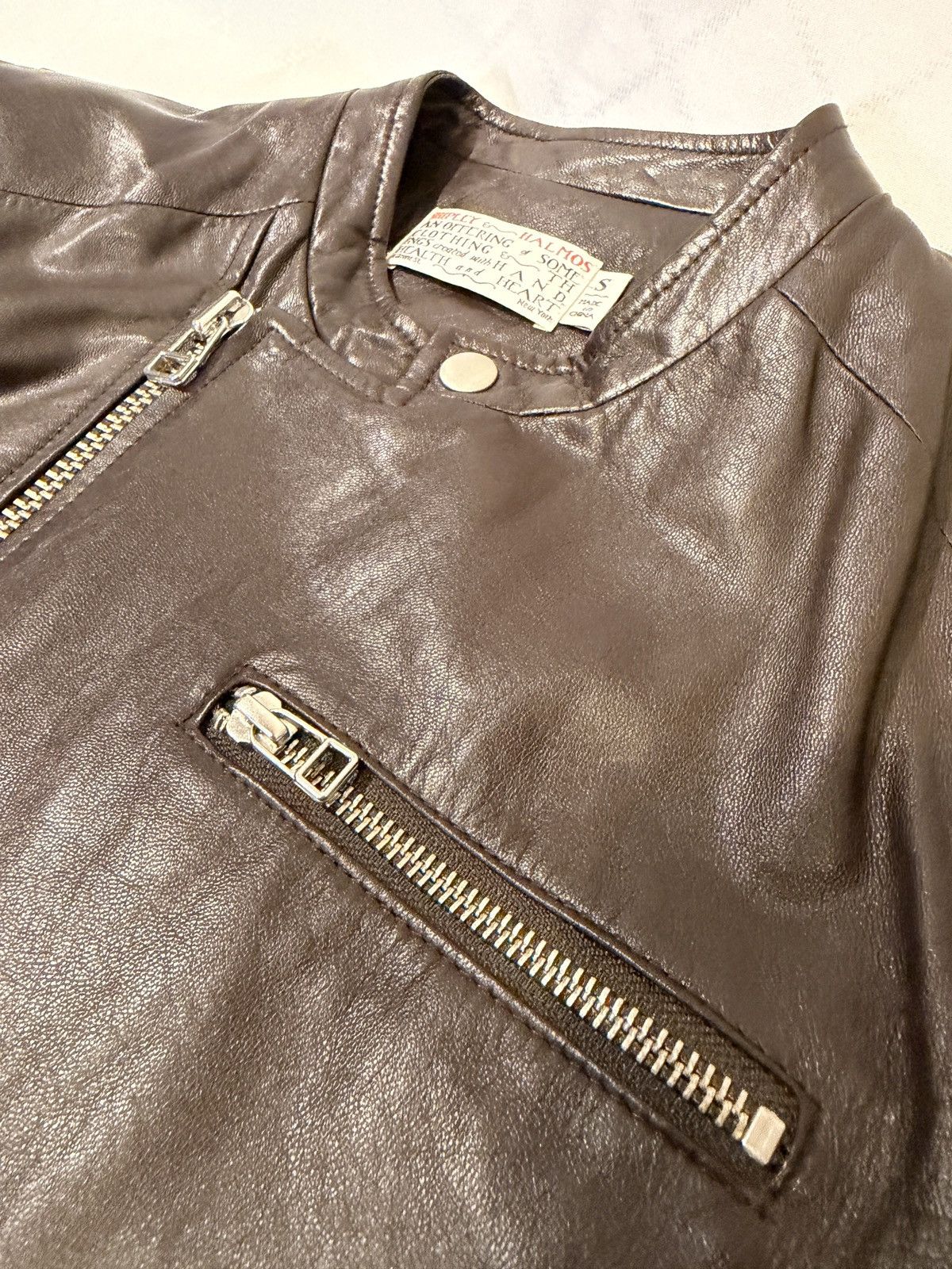 Shipley & Halmos Shipley & Halmos Leather Cafe Racer Jacket Size US S / EU 44-46 / 1 - 6 Thumbnail