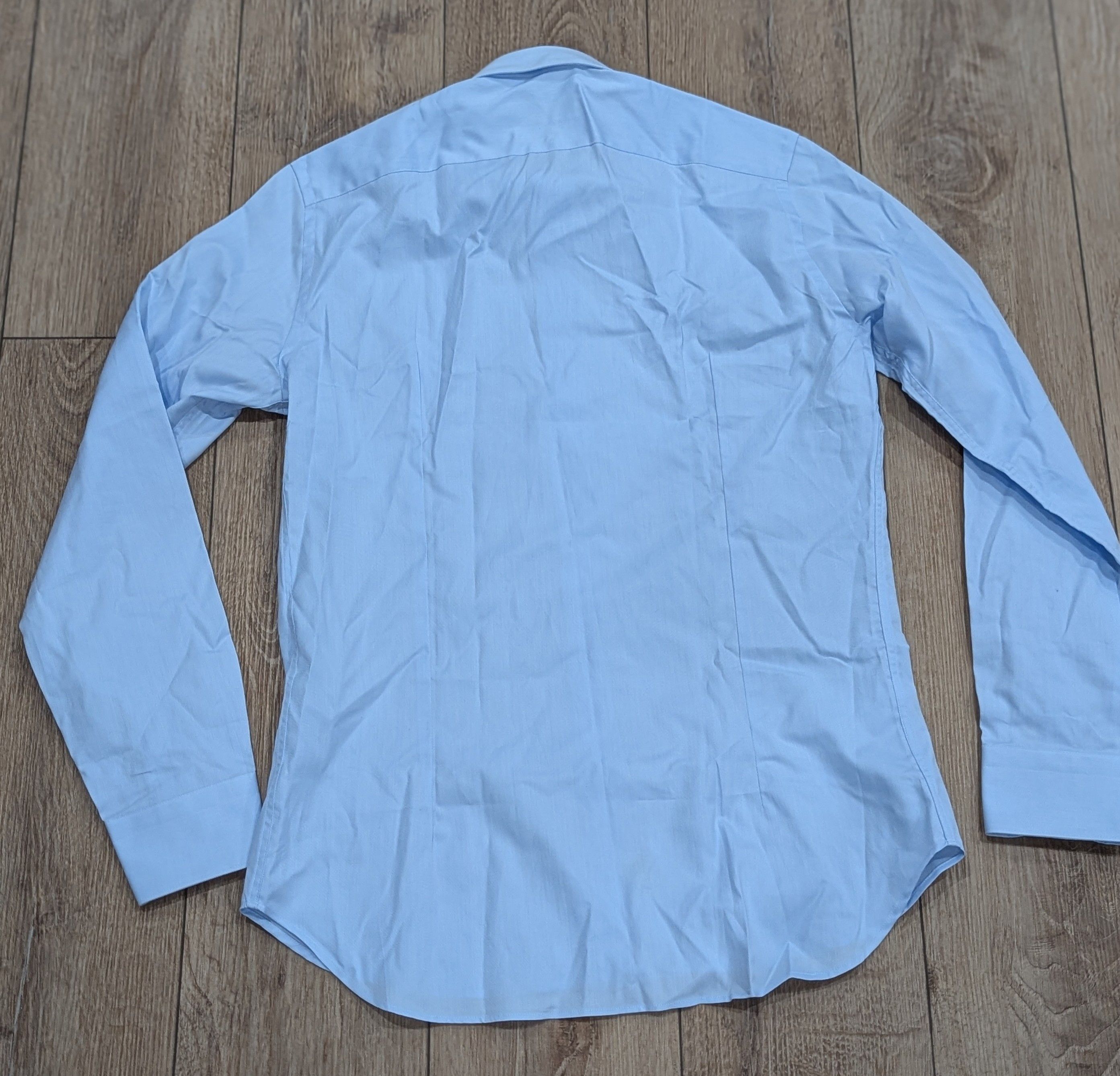 Canali CANALI Textured Cotton Dress Shirt Light Blue 45 US 17.75 Size US XXL / EU 58 / 5 - 3 Thumbnail