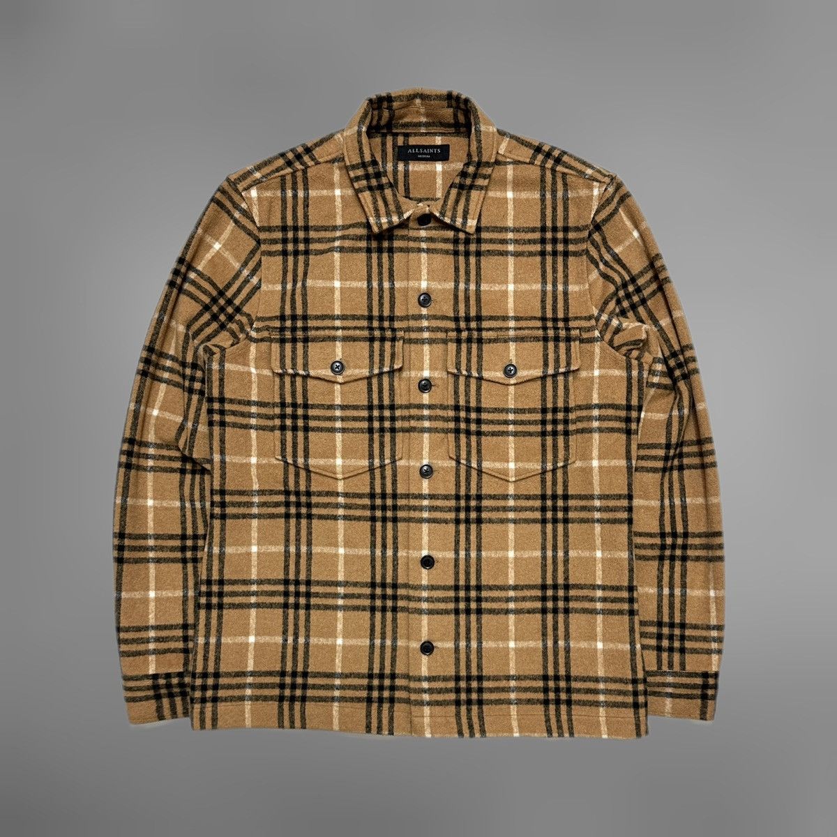 Allsaints Allsaints Berthold heavy checkered OverShirt Size US M / EU 48-50 / 2 - 1 Thumbnail