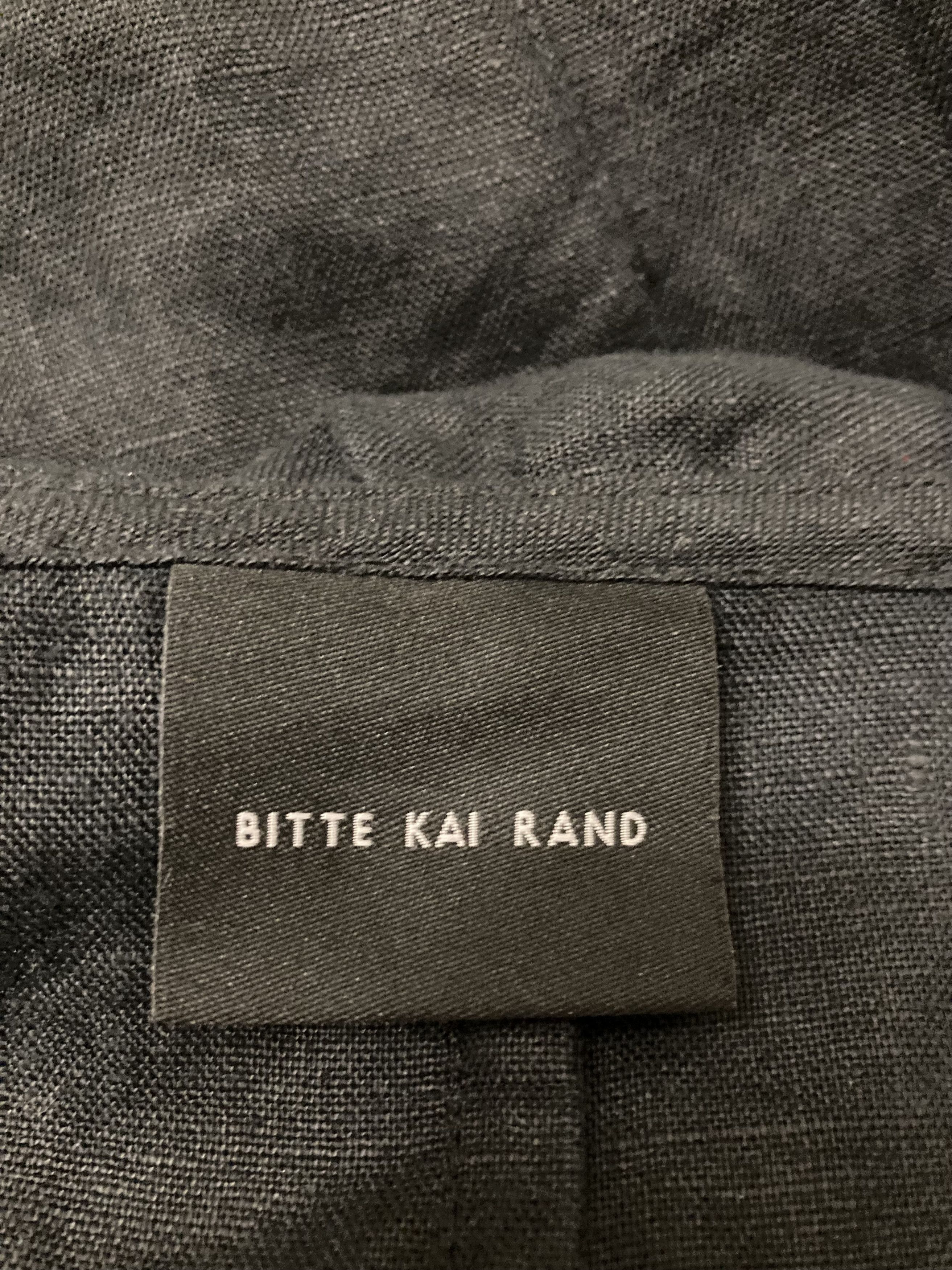 Vintage Avant Garde Linen Coat by Bitte Kai Rand Copenhagen Black Size M / US 6-8 / IT 42-44 - 6 Thumbnail