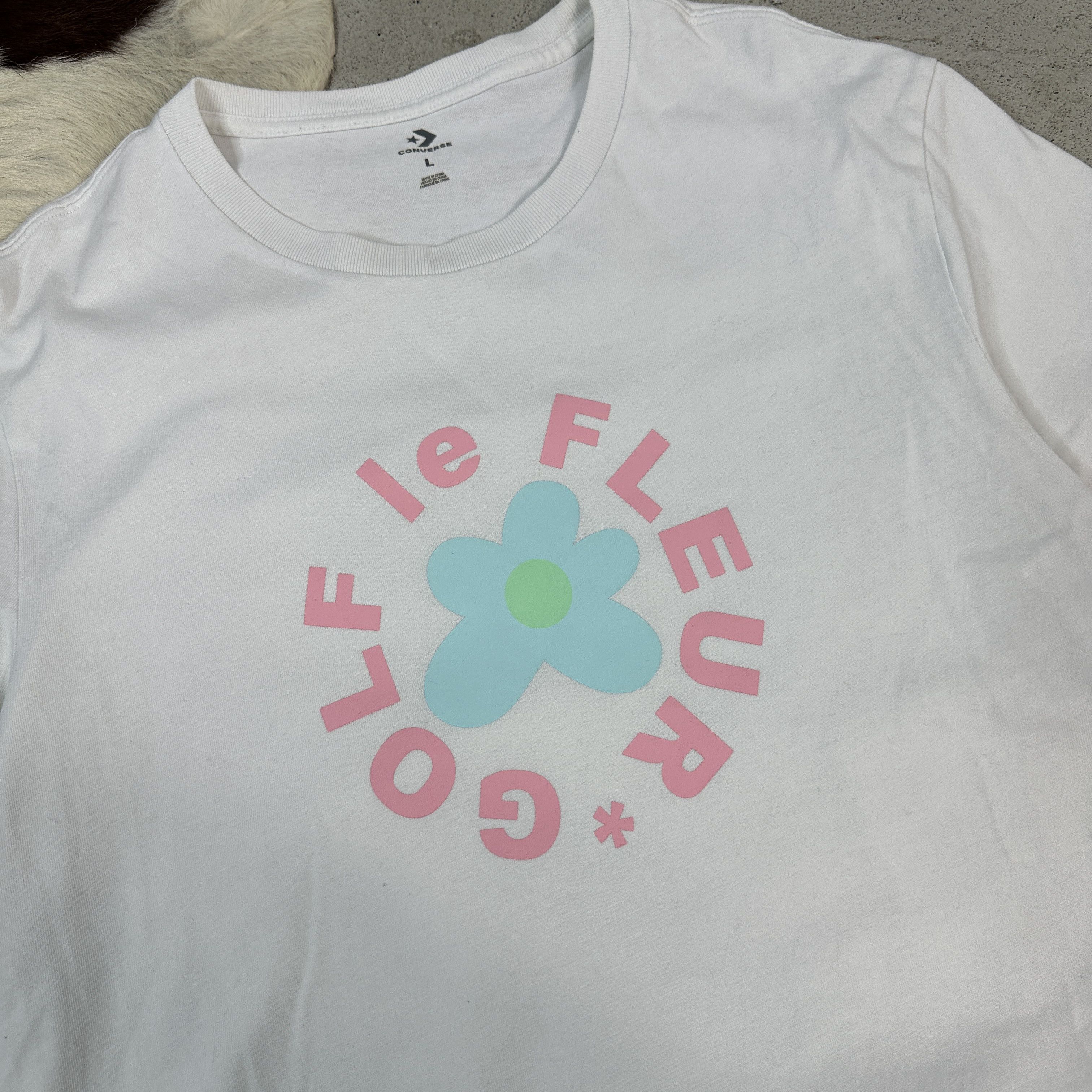 Golf le Fleur × Vintage Vintage Oversize Printed Golf le Fleur & Converse T-shirt Size L / US 10 / IT 46 - 2 Thumbnail