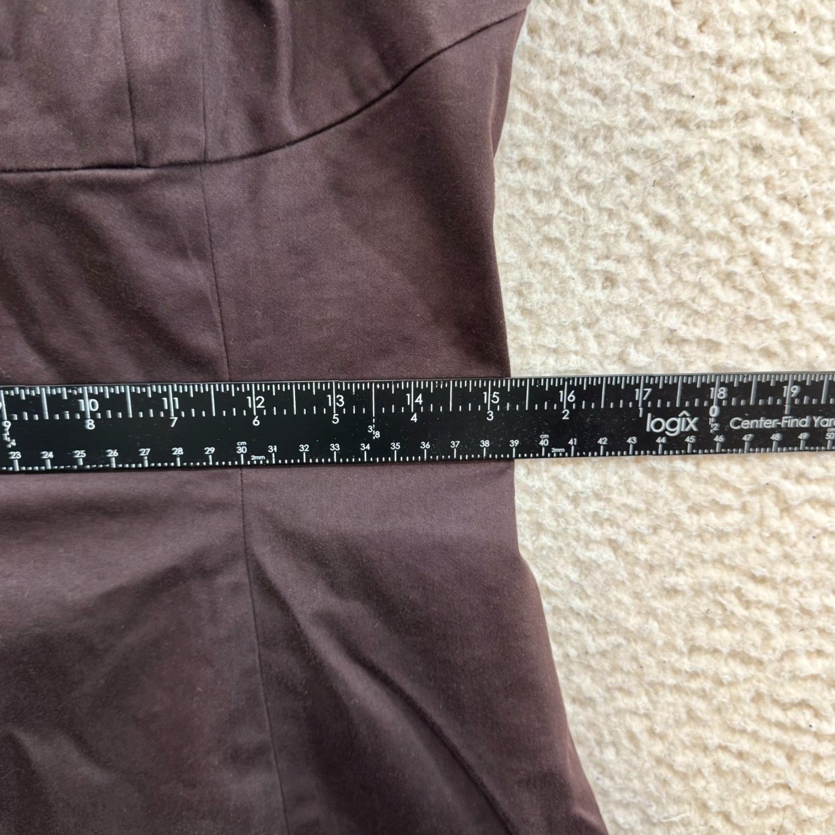 Vintage VINTAGE Y2K Tahari Shift Dress 6 Medium Brown Spaghetti Thin Strap Boho Fairy Grunge Dress Women Size M / US 6-8 / IT 42-44 - 6 Thumbnail