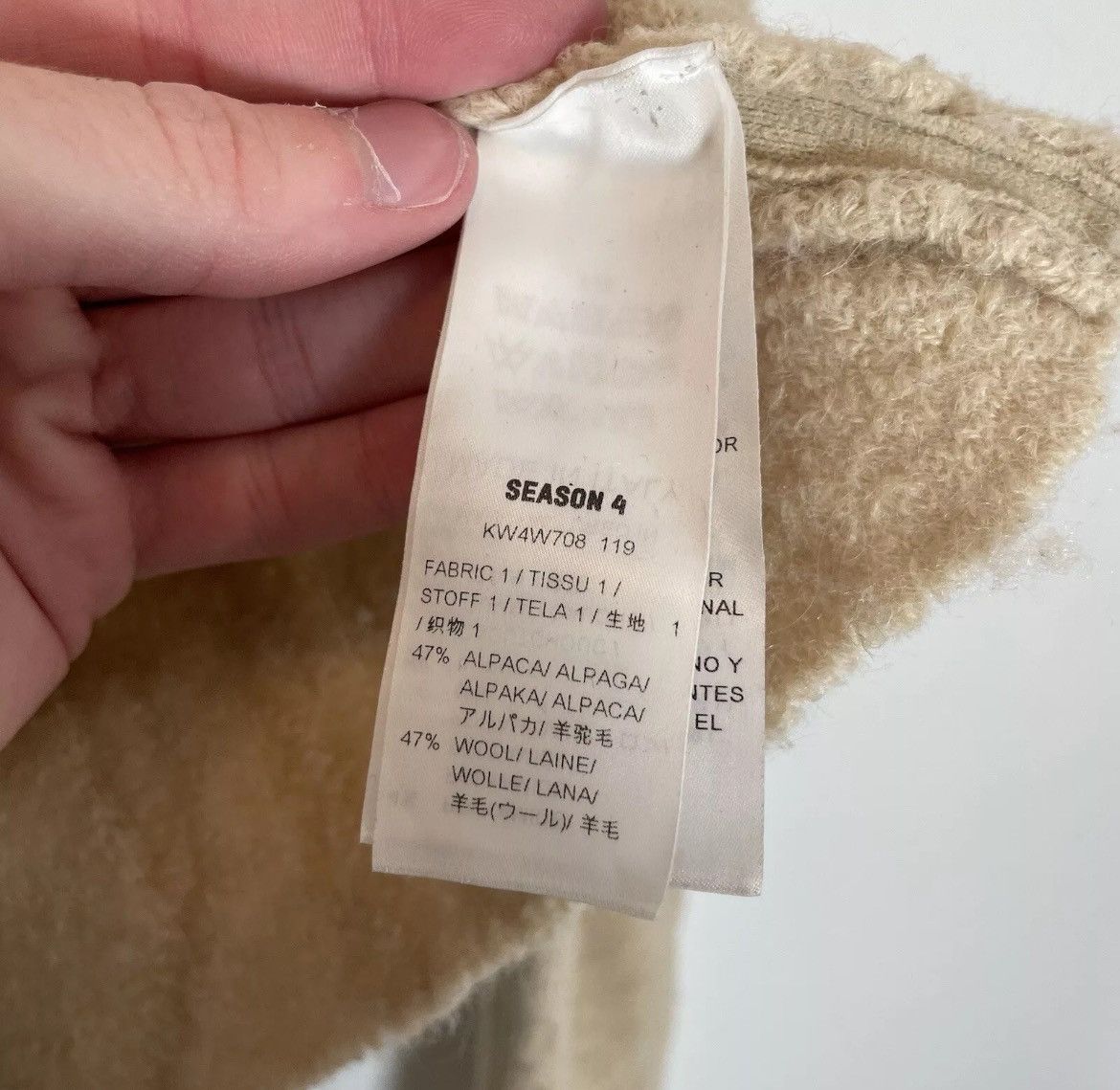 Yeezy Yeezy Season 4 Alpaca Wool Knit Sweater Kanye West Italy Size M / US 6-8 / IT 42-44 - 4 Thumbnail