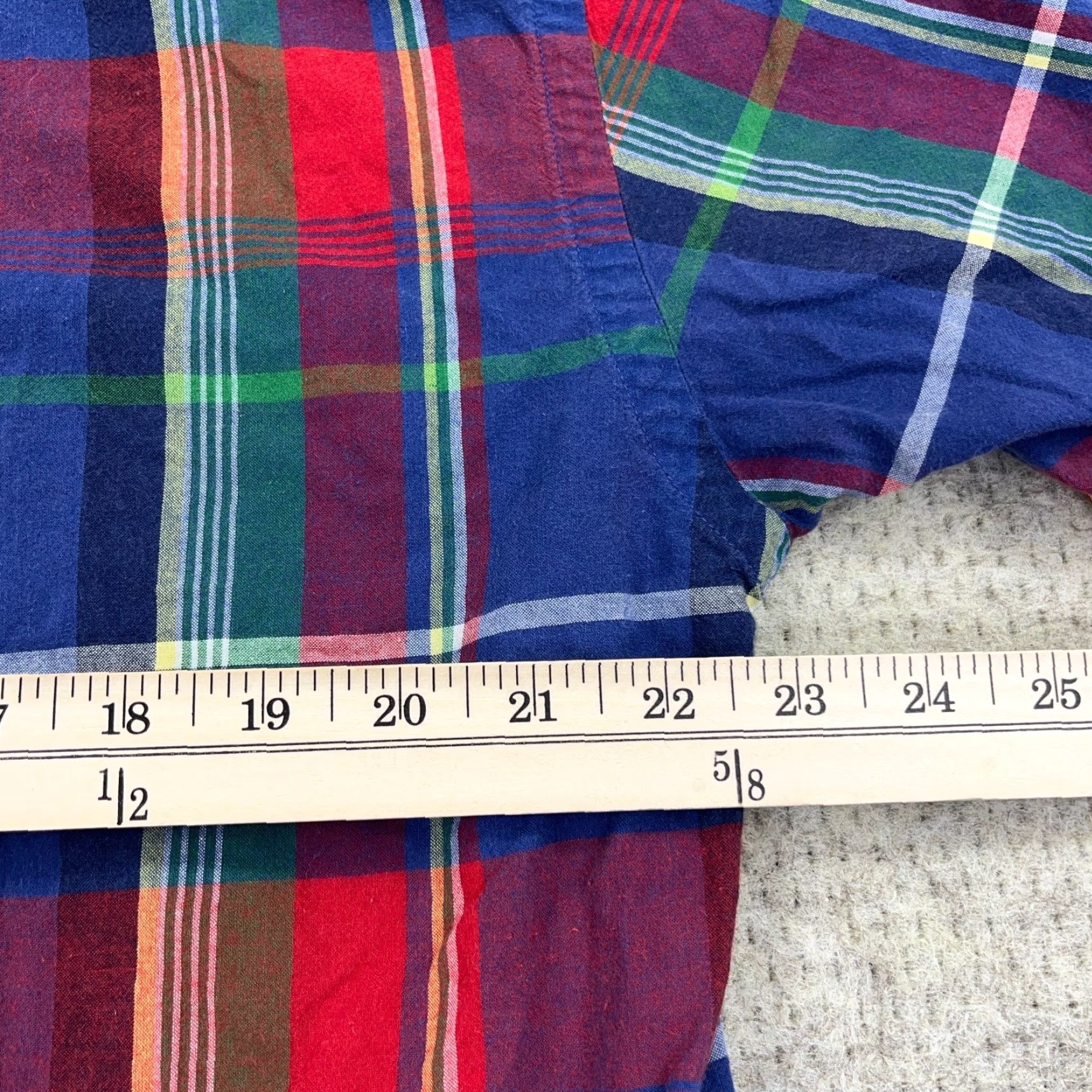 Ralph Lauren Ralph Lauren Shirt Men M Button-Up Plaid Madras Multicolor Cotton Blake India VTG Y2K Size US M / EU 48-50 / 2 - 7 Thumbnail