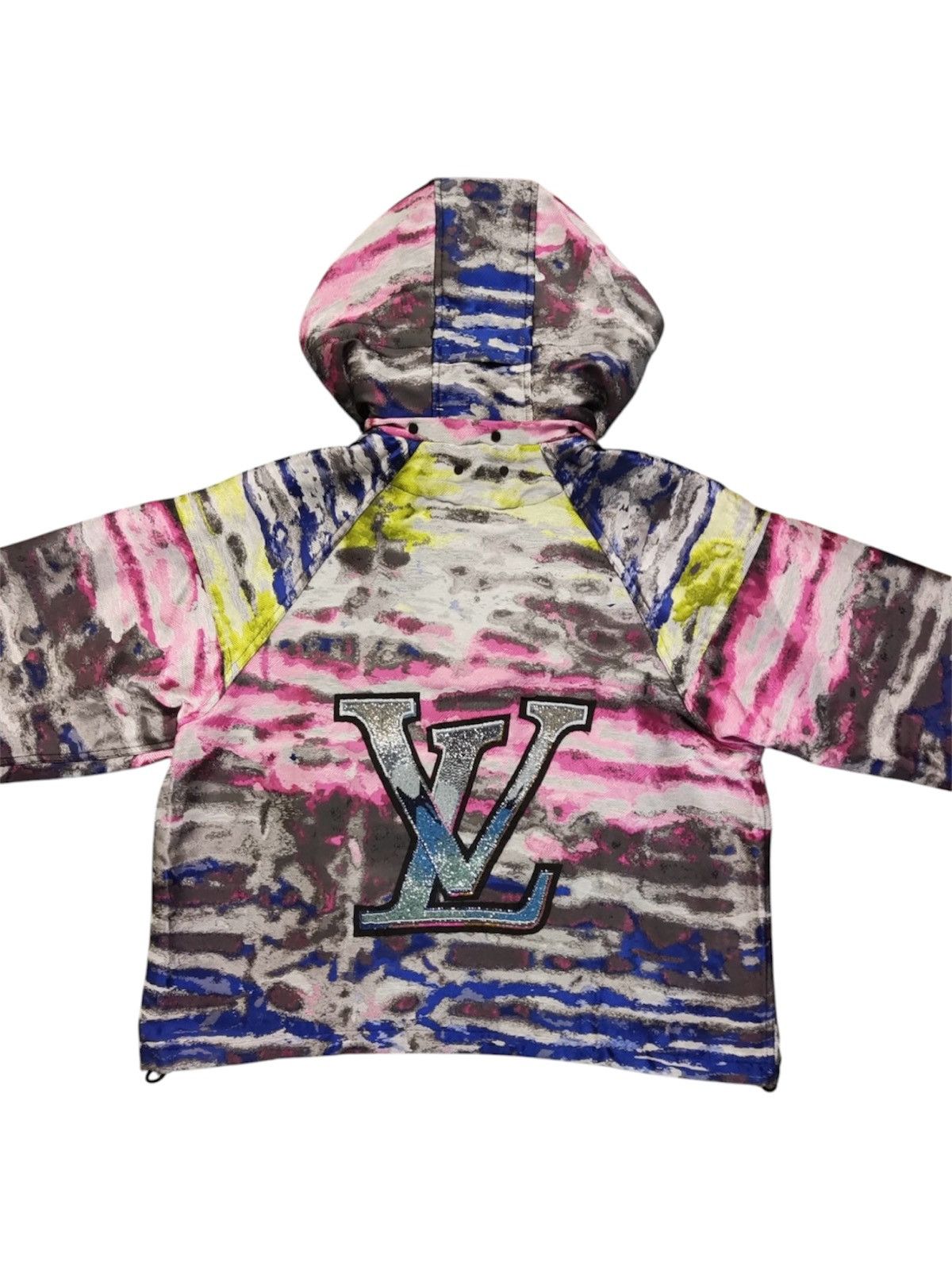 Louis Vuitton Louis Vuitton 48 Virgil Abloh's Patchwork Hoodie Jacket Size US M / EU 48-50 / 2 - 2 Thumbnail