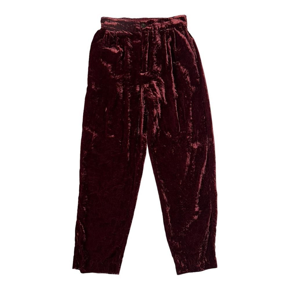 Madewell Madewell l Velvet Tapered Pleat Pull On Pants XS Size 26" / US 2 / IT 38 - 2 Thumbnail