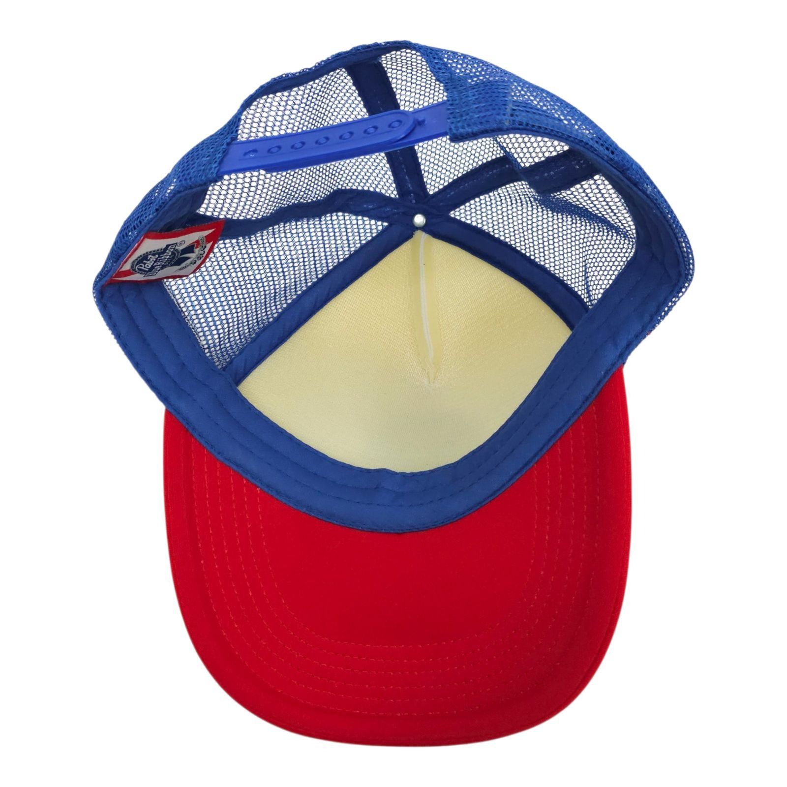 Pabst Blue Ribbon Pabst Blue Ribbon Beer Mesh Foam Snapback Cap Trucker Hat Size ONE SIZE - 5 Thumbnail