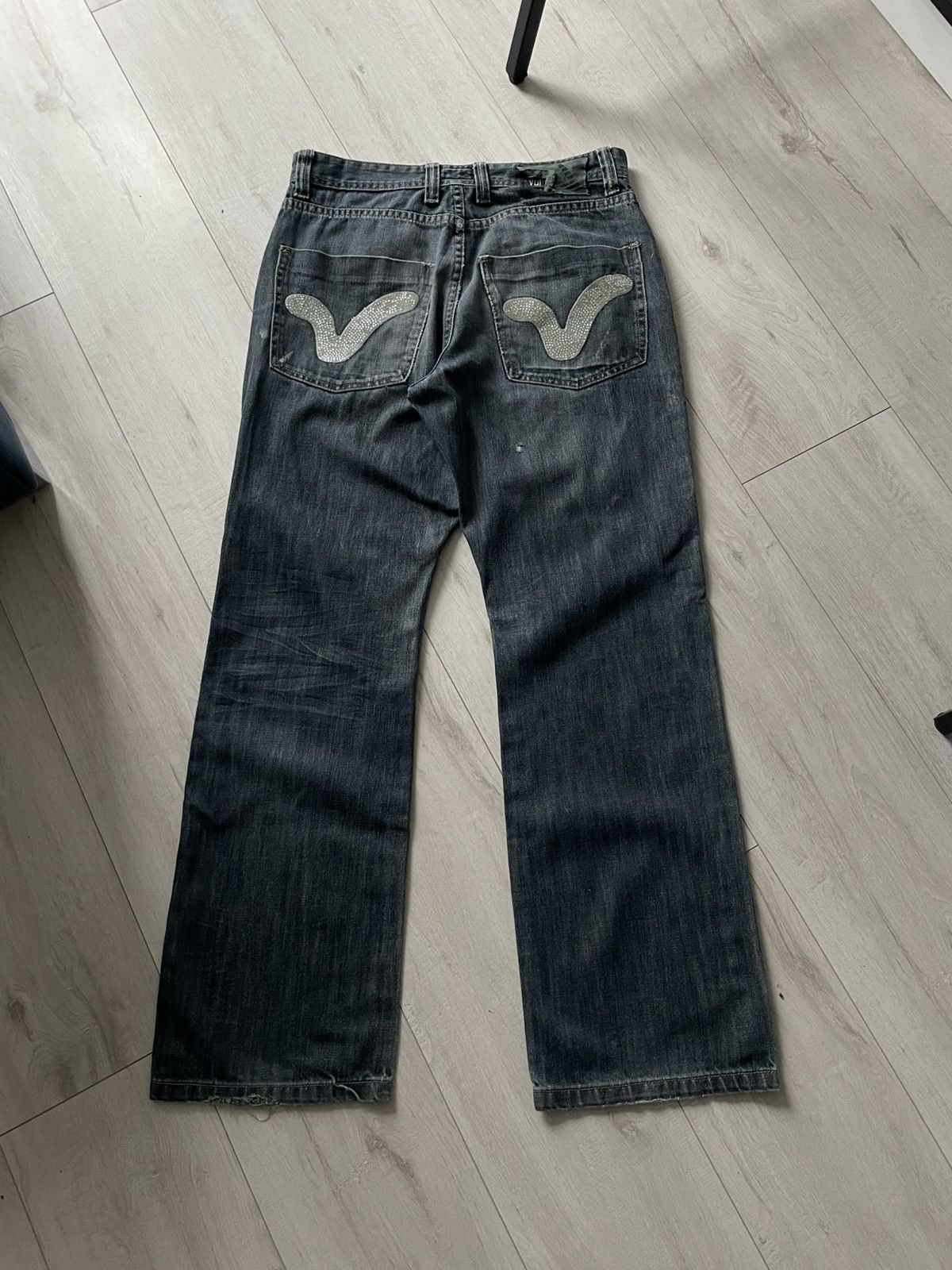 Voi Jeans Vintage Y2K Voi Jeans Denim 00’s Strass Logo Pants RARE Size US 32 / EU 48 - 1 Thumbnail