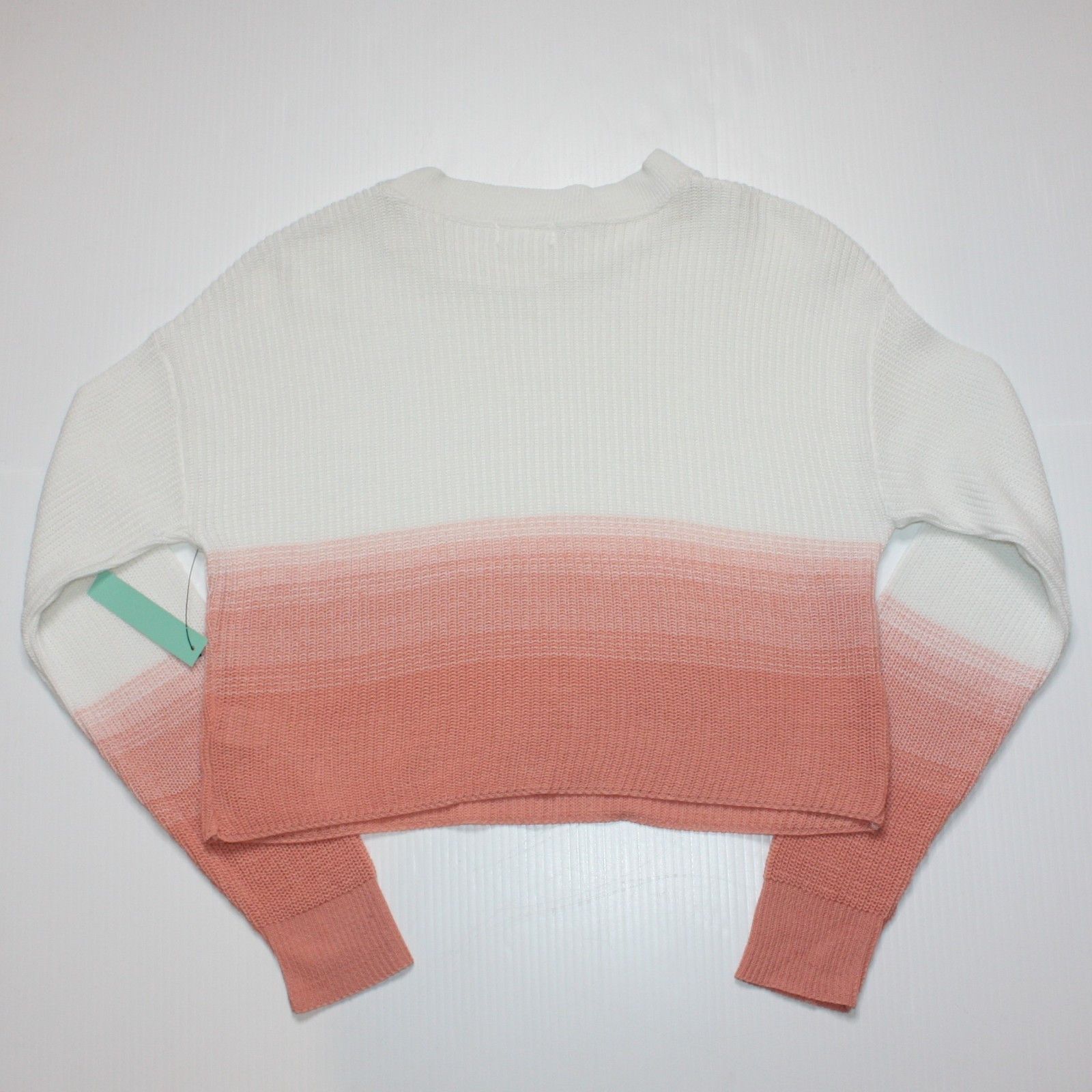 Other Abound Ombre Pullover Cropped Sweater Top in Pink Candy NWT Size XS / US 0-2 / IT 36-38 - 4 Thumbnail